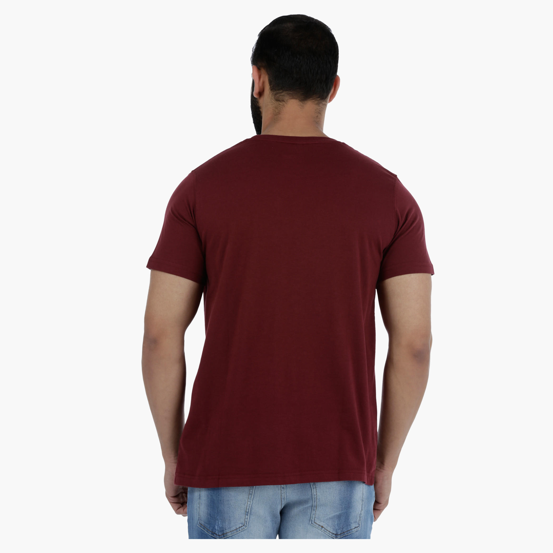 Printed Round Neck Short Sleeves Cotton T-Shirt-men-clothing-tshirtsandpolos-tshirts-image-2