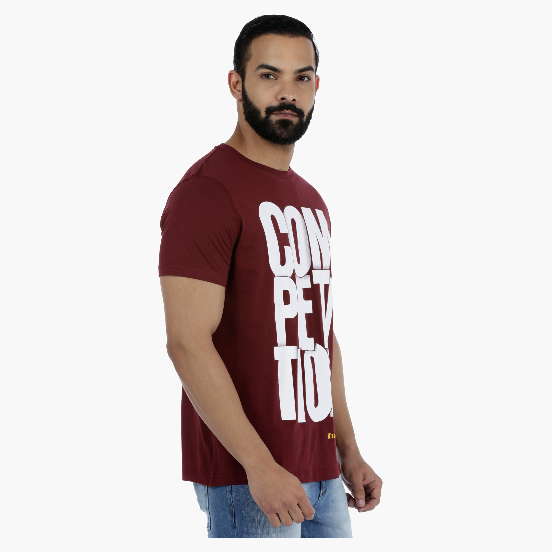 Printed Round Neck Short Sleeves Cotton T-Shirt-men-clothing-tshirtsandpolos-tshirts-image-3