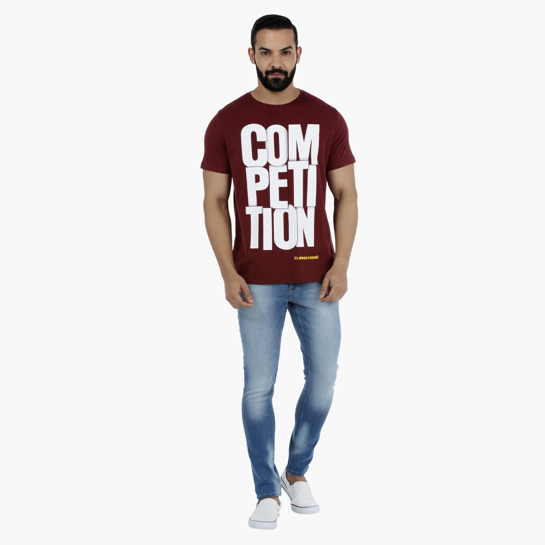 Printed Round Neck Short Sleeves Cotton T-Shirt-men-clothing-tshirtsandpolos-tshirts-image-5