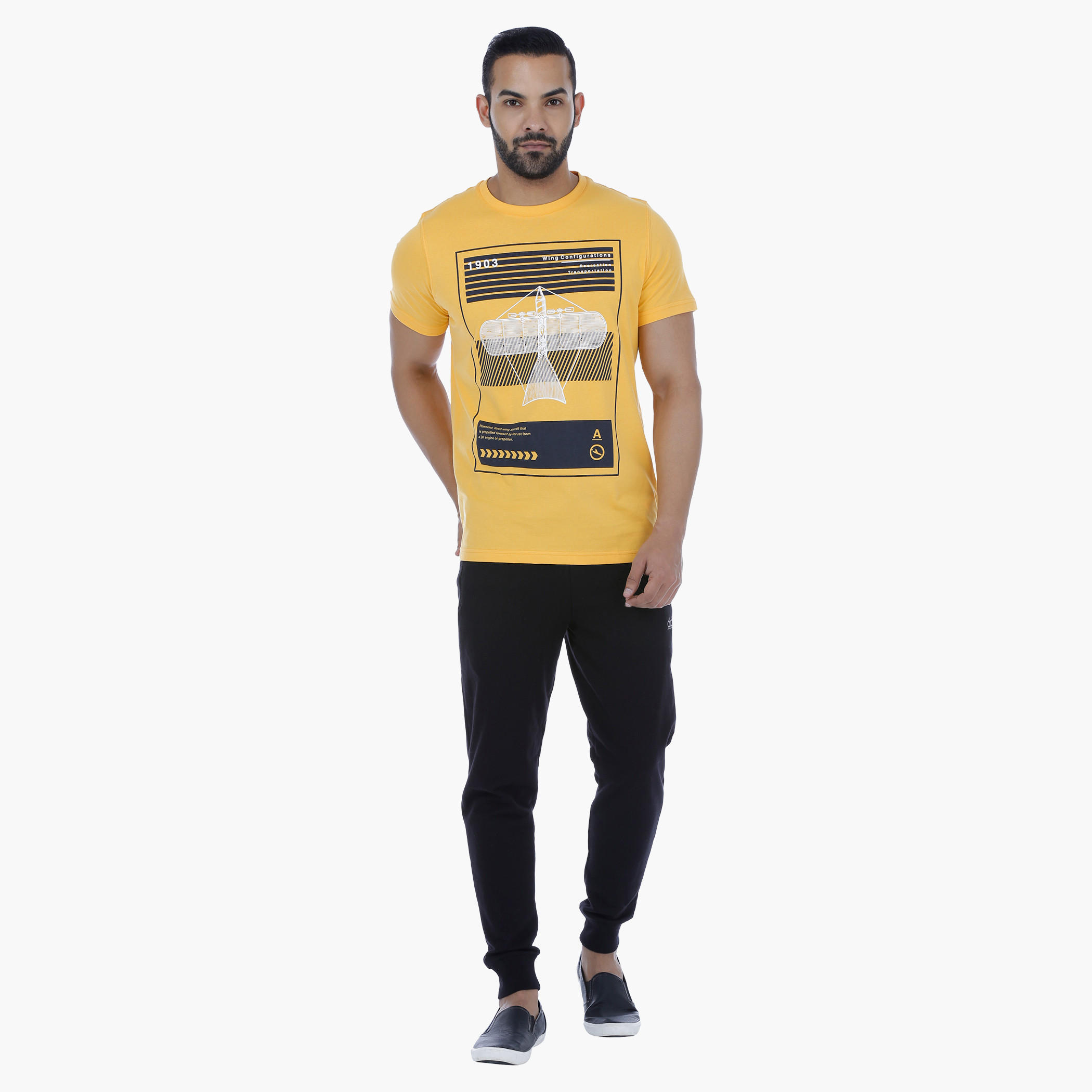 Printed T-Shirt with Short Sleeves-men-clothing-tshirtsandpolos-tshirts-image-5