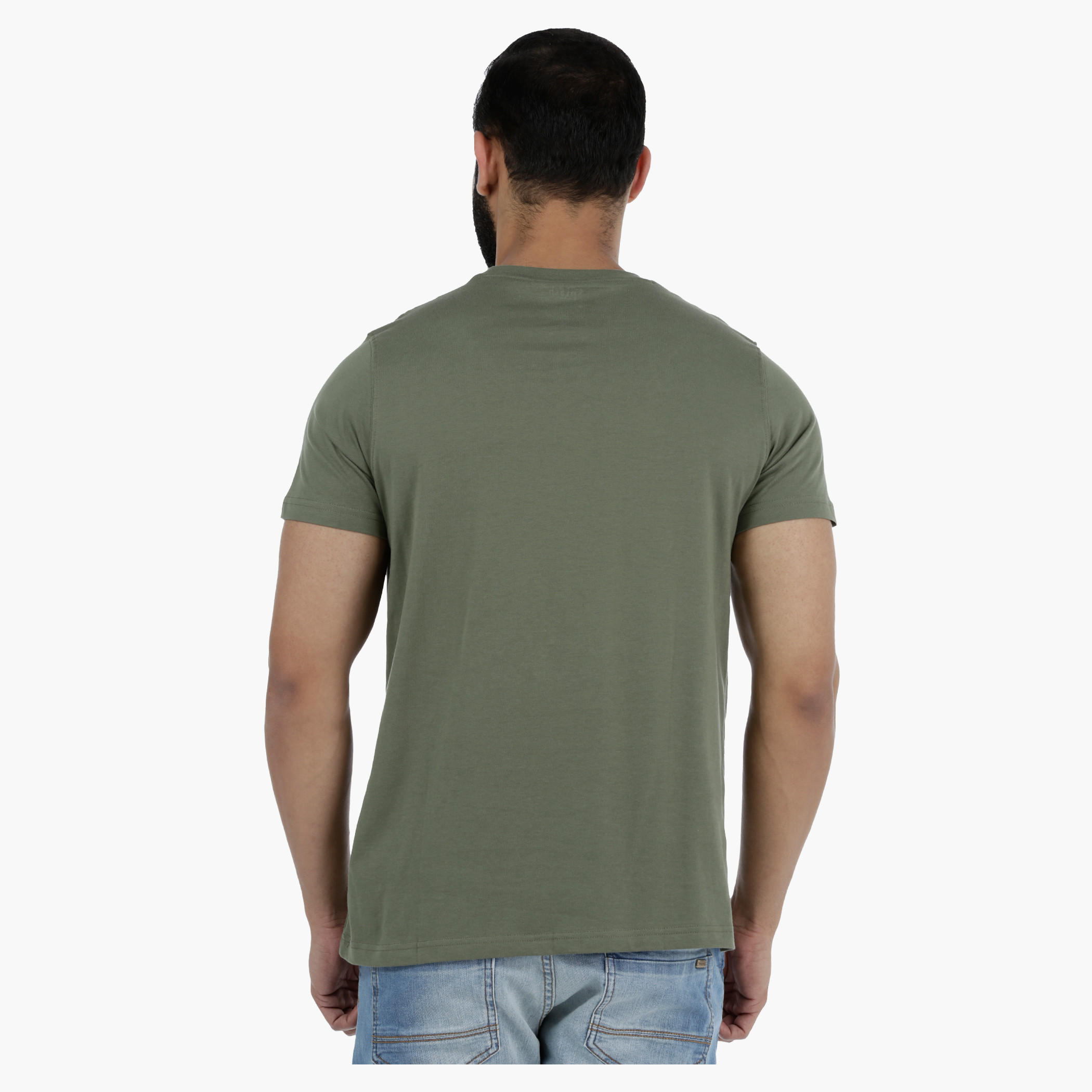 Printed Round Neck Short Sleeves Cotton T-Shirt-men-clothing-tshirtsandpolos-tshirts-image-2