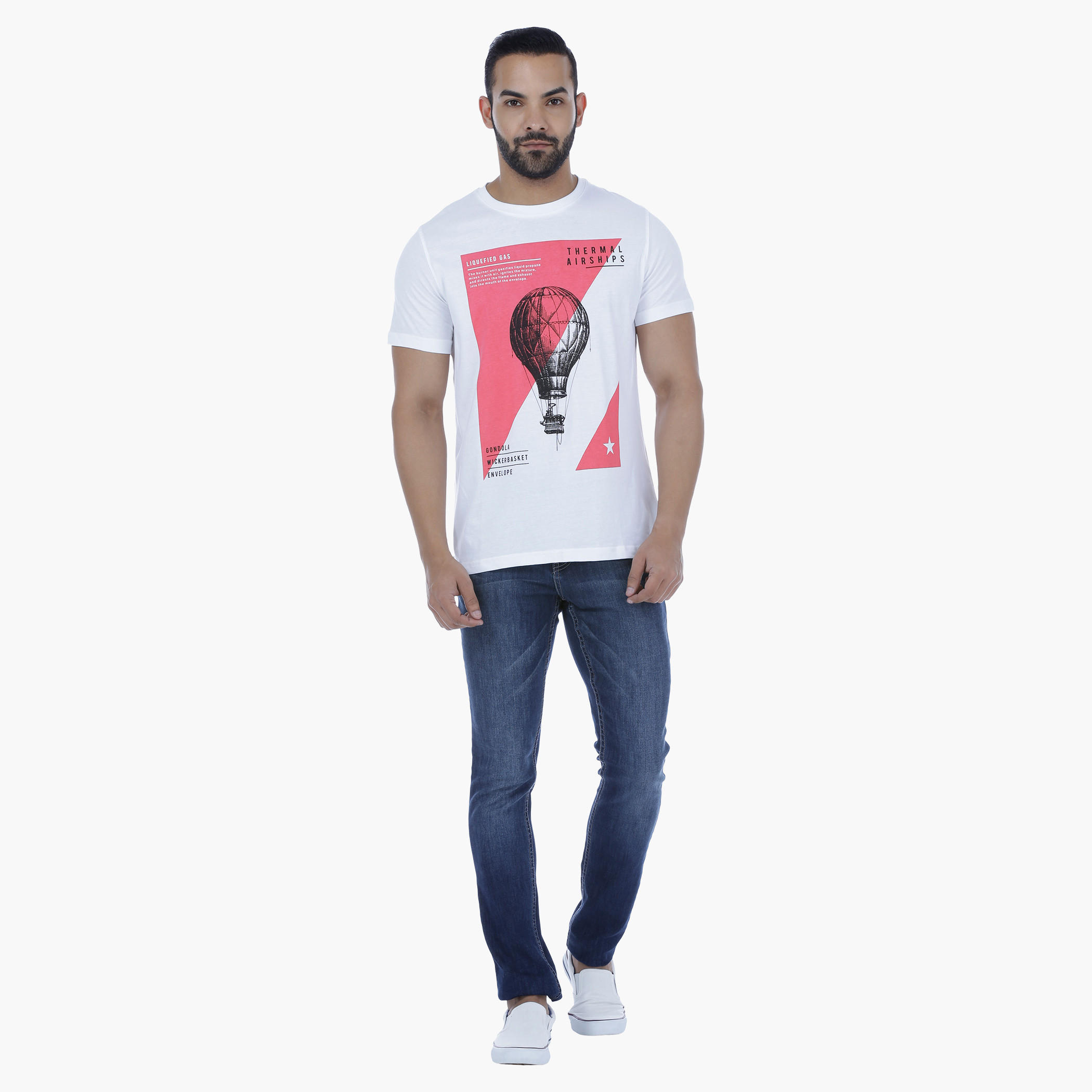 Printed T-Shirt with Short Sleeves-men-clothing-tshirtsandpolos-tshirts-image-5