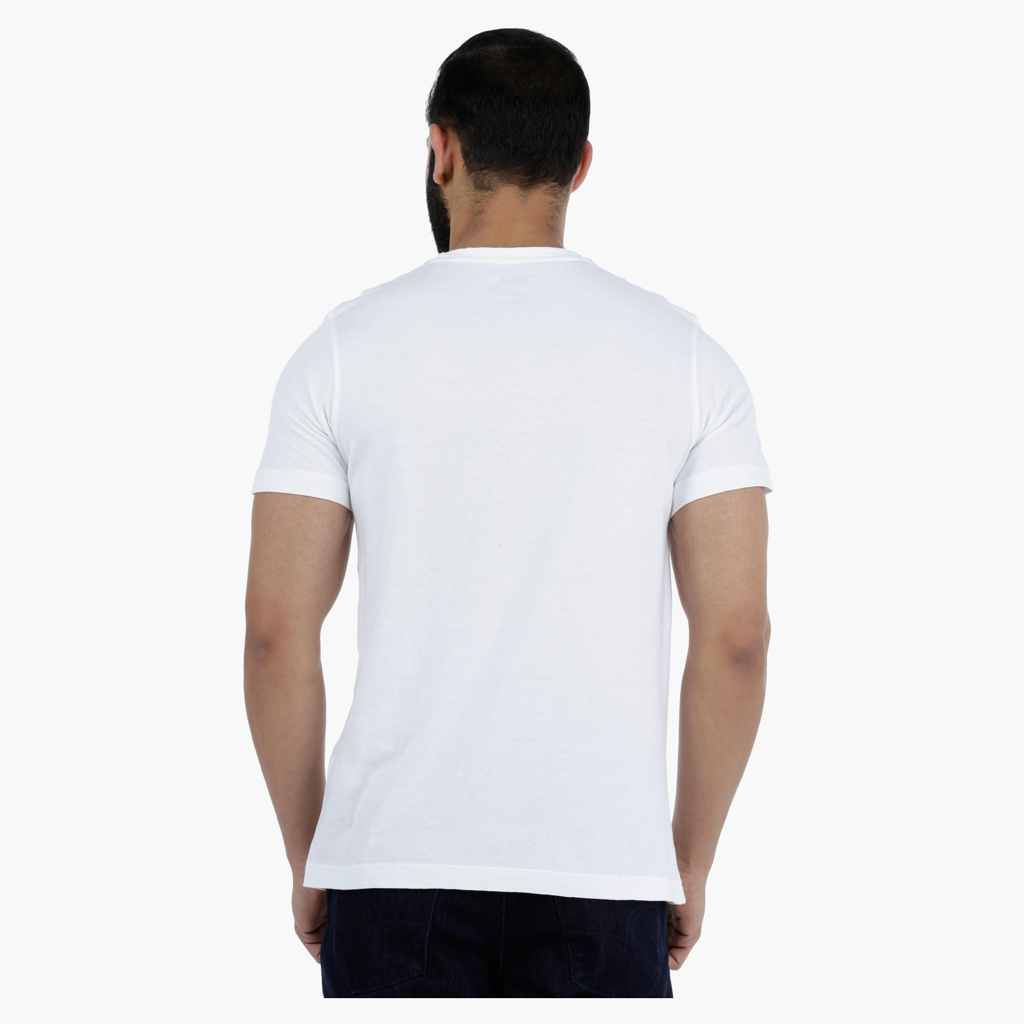 Printed Round Neck Short Sleeves Cotton T-Shirt-men-clothing-tshirtsandpolos-tshirts-image-2