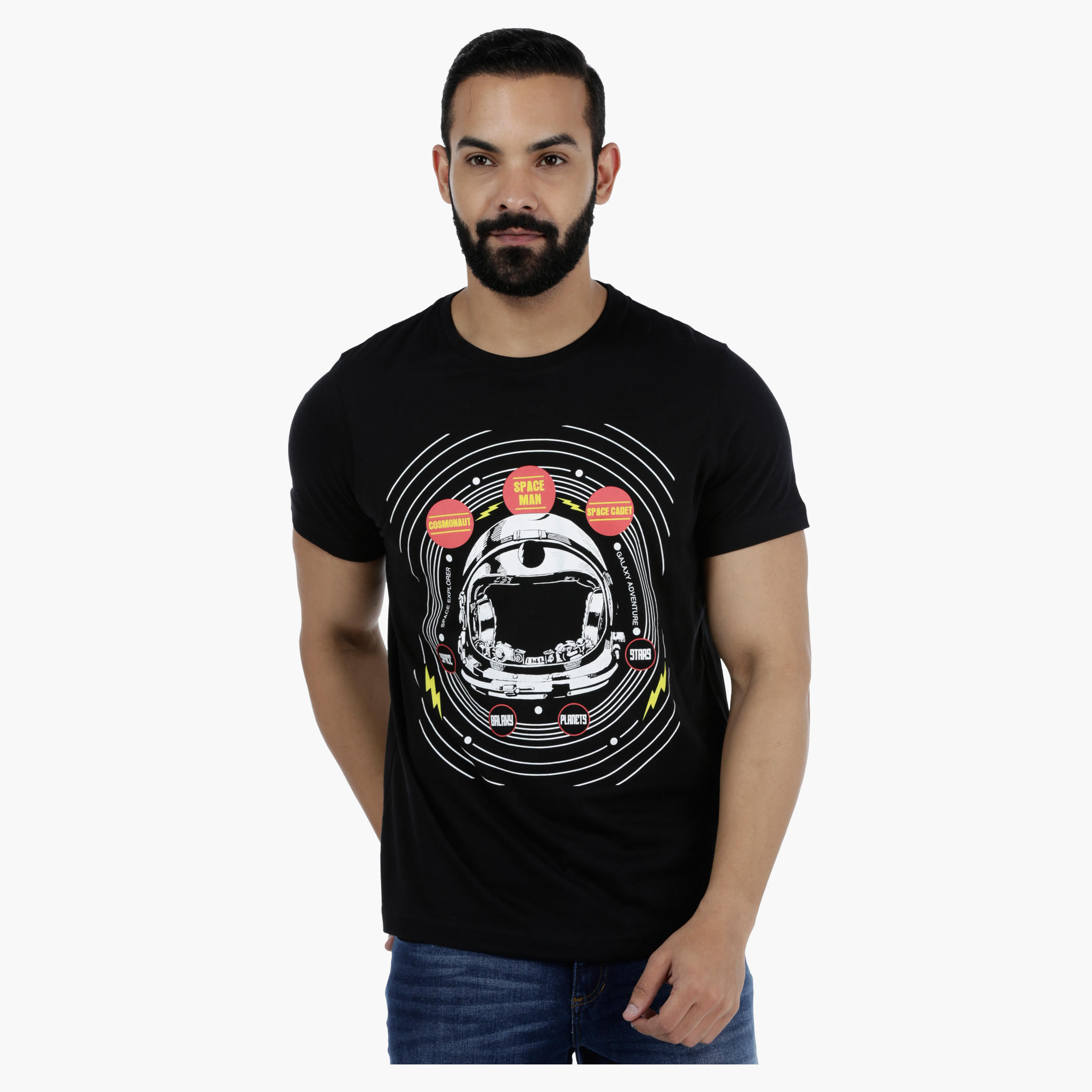 Printed Round Neck Short Sleeves Cotton T-Shirt-men-clothing-tshirtsandpolos-tshirts-image-5