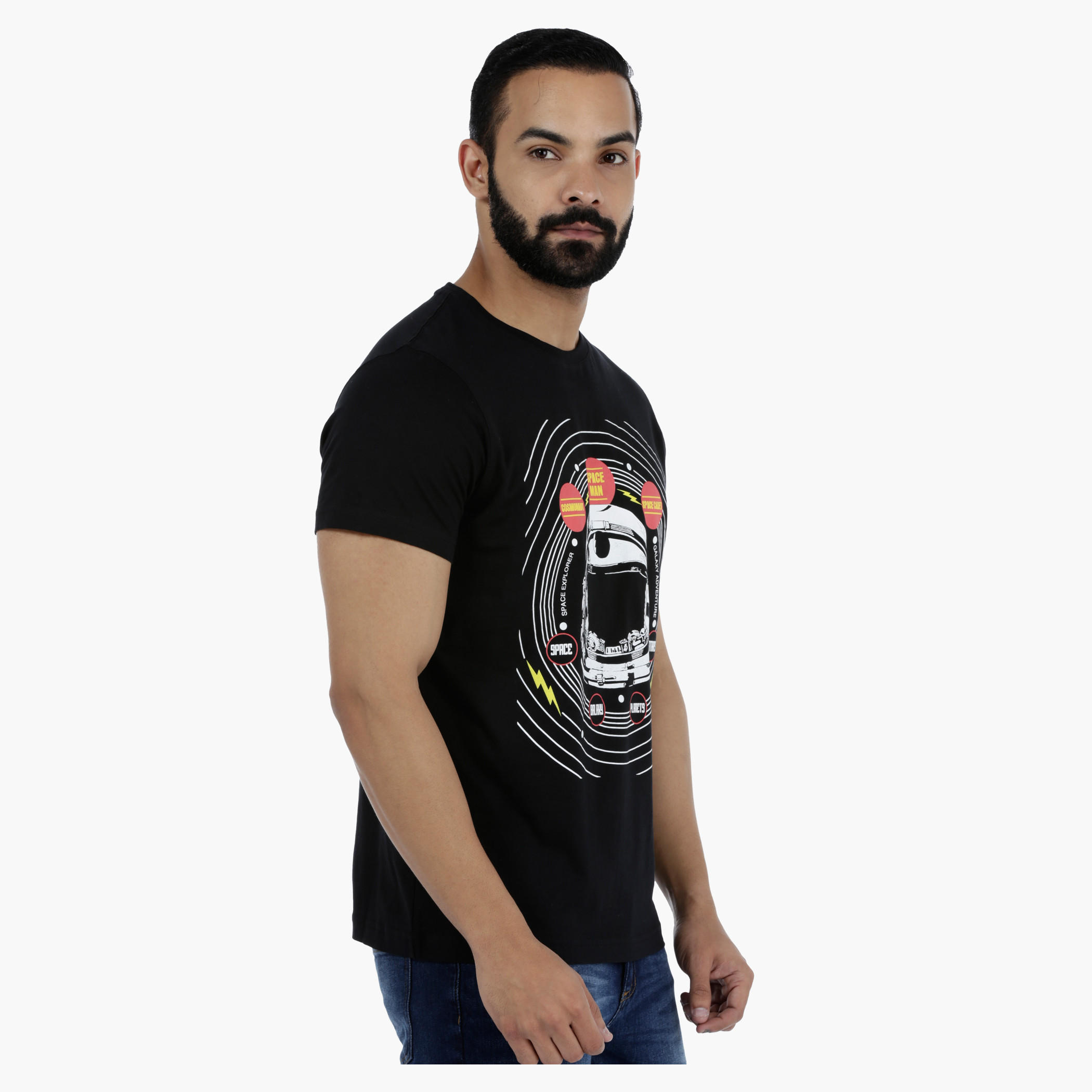 Printed Round Neck Short Sleeves Cotton T-Shirt-men-clothing-tshirtsandpolos-tshirts-image-3