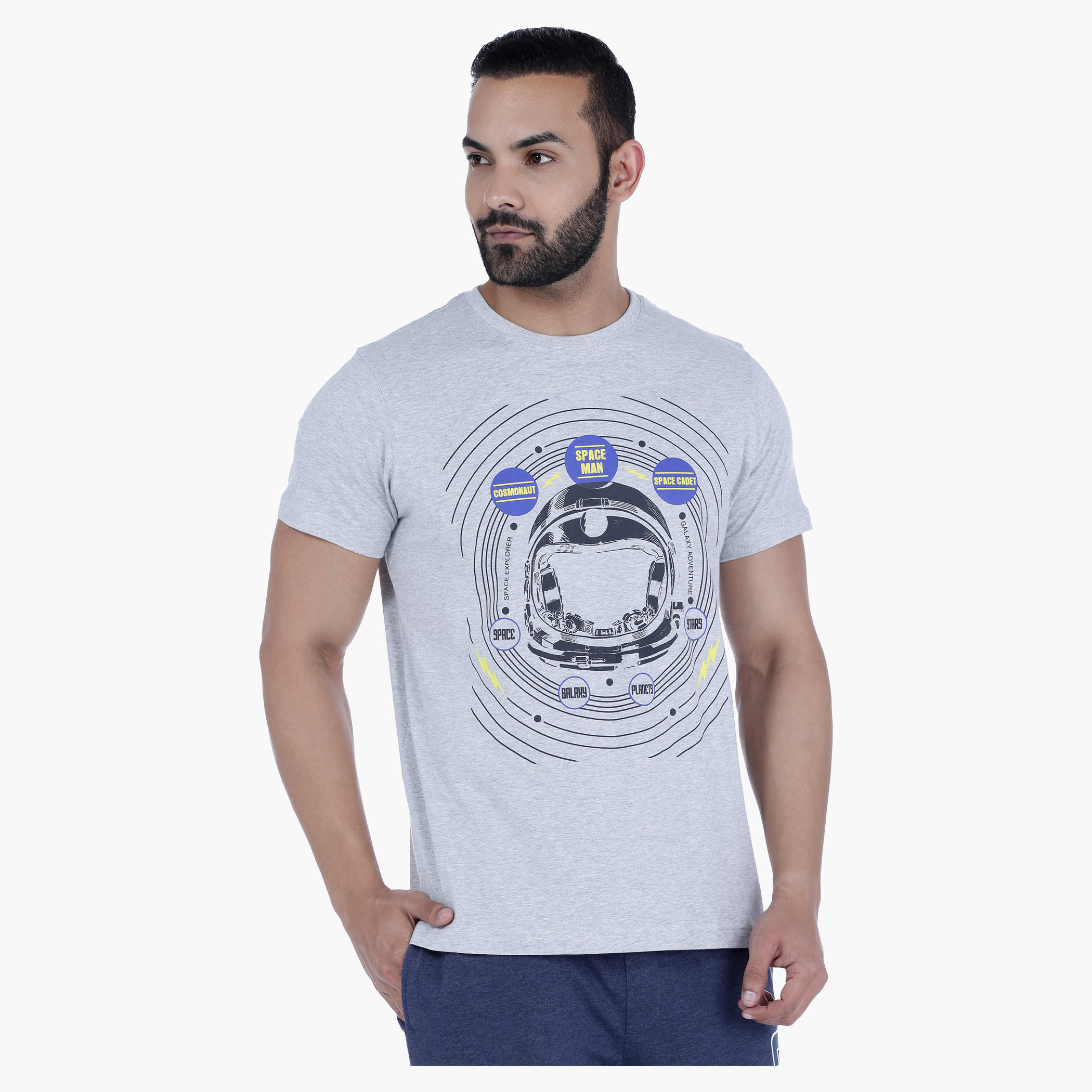 Printed T-Shirt with Short Sleeves-men-clothing-tshirtsandpolos-tshirts-image-1