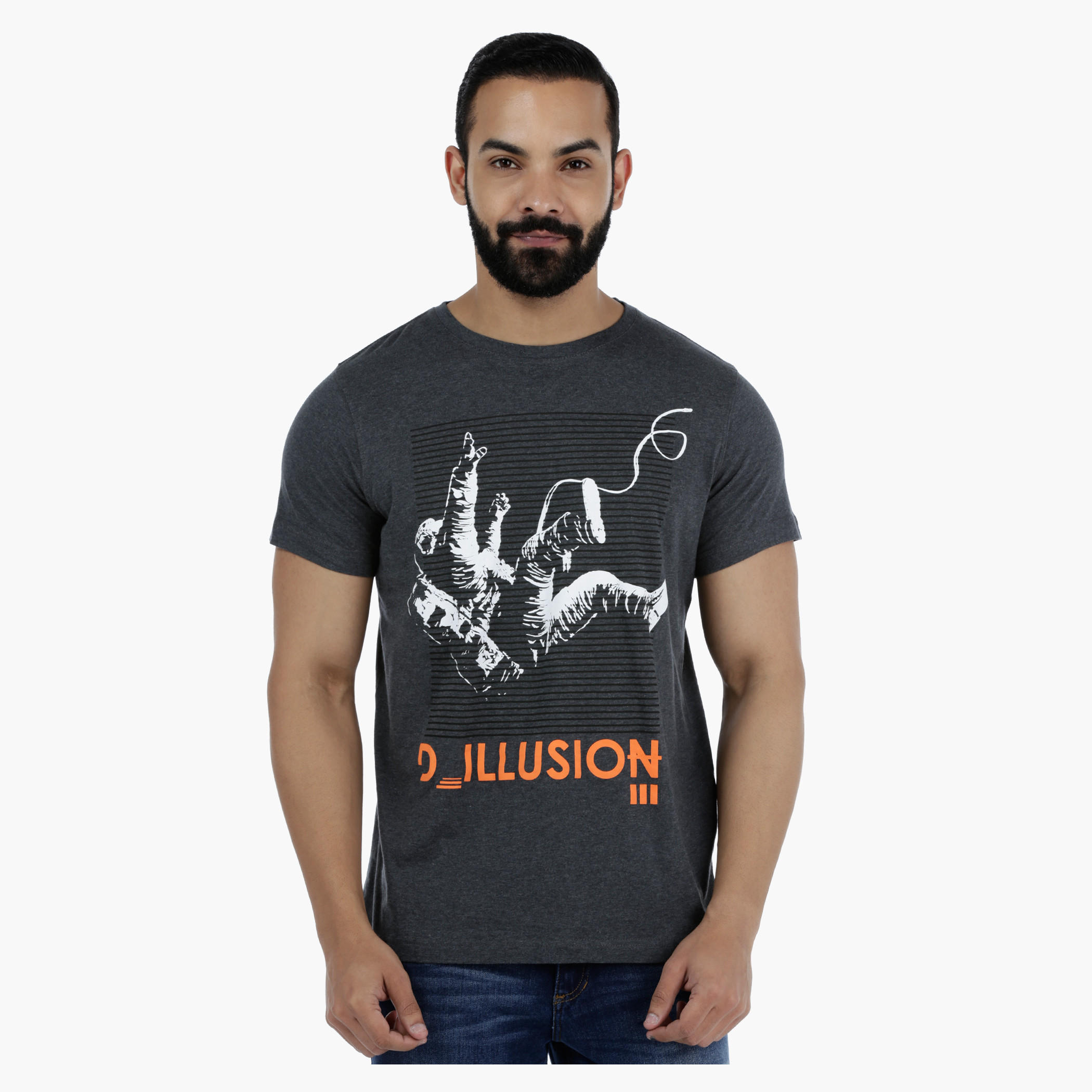 Printed T-Shirt with Short Sleeves-men-clothing-tshirtsandpolos-tshirts-image-1