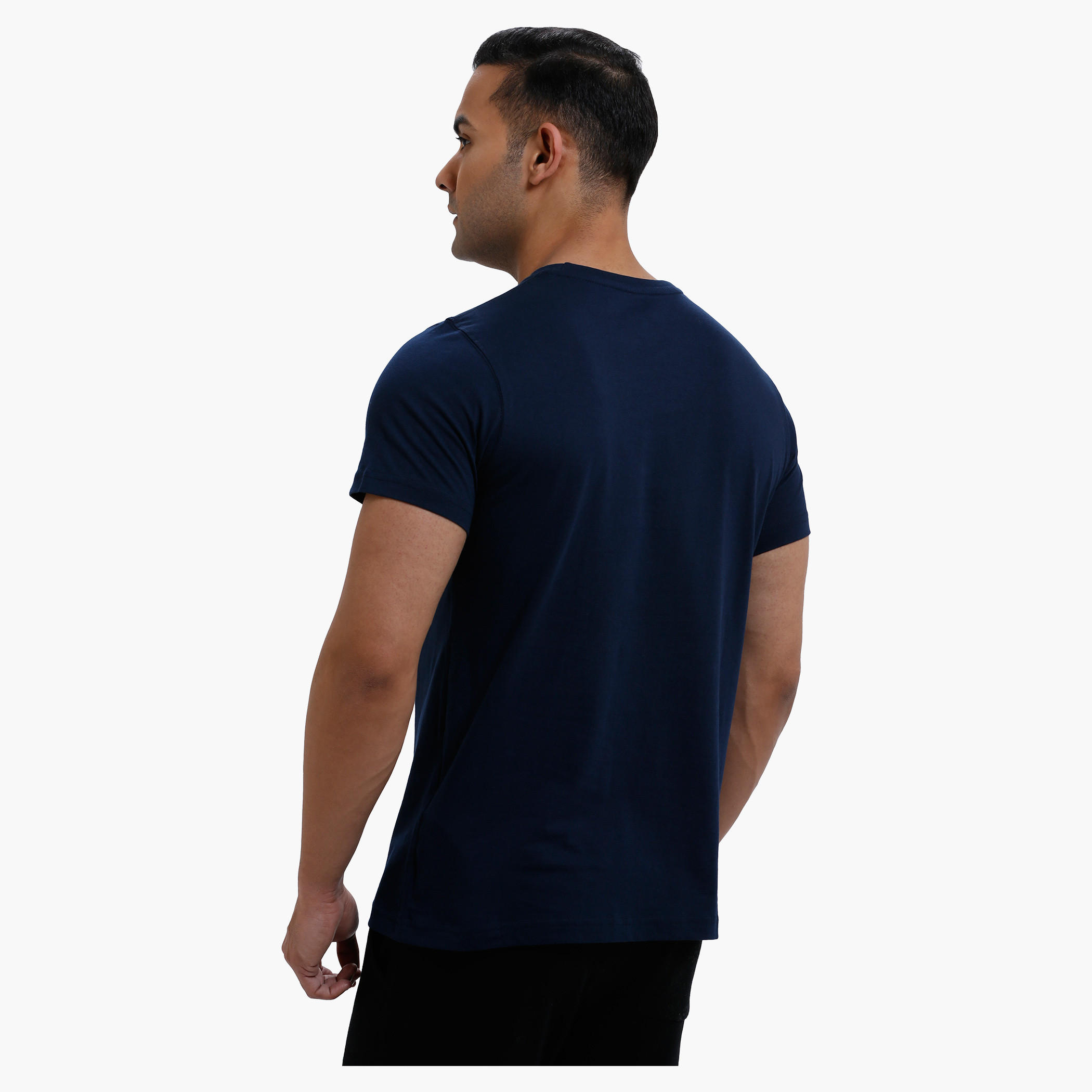 Printed Crew Neck T-Shirt with Short Sleeves in Regular Fit-men-clothing-tshirtsandpolos-tshirts-image-2