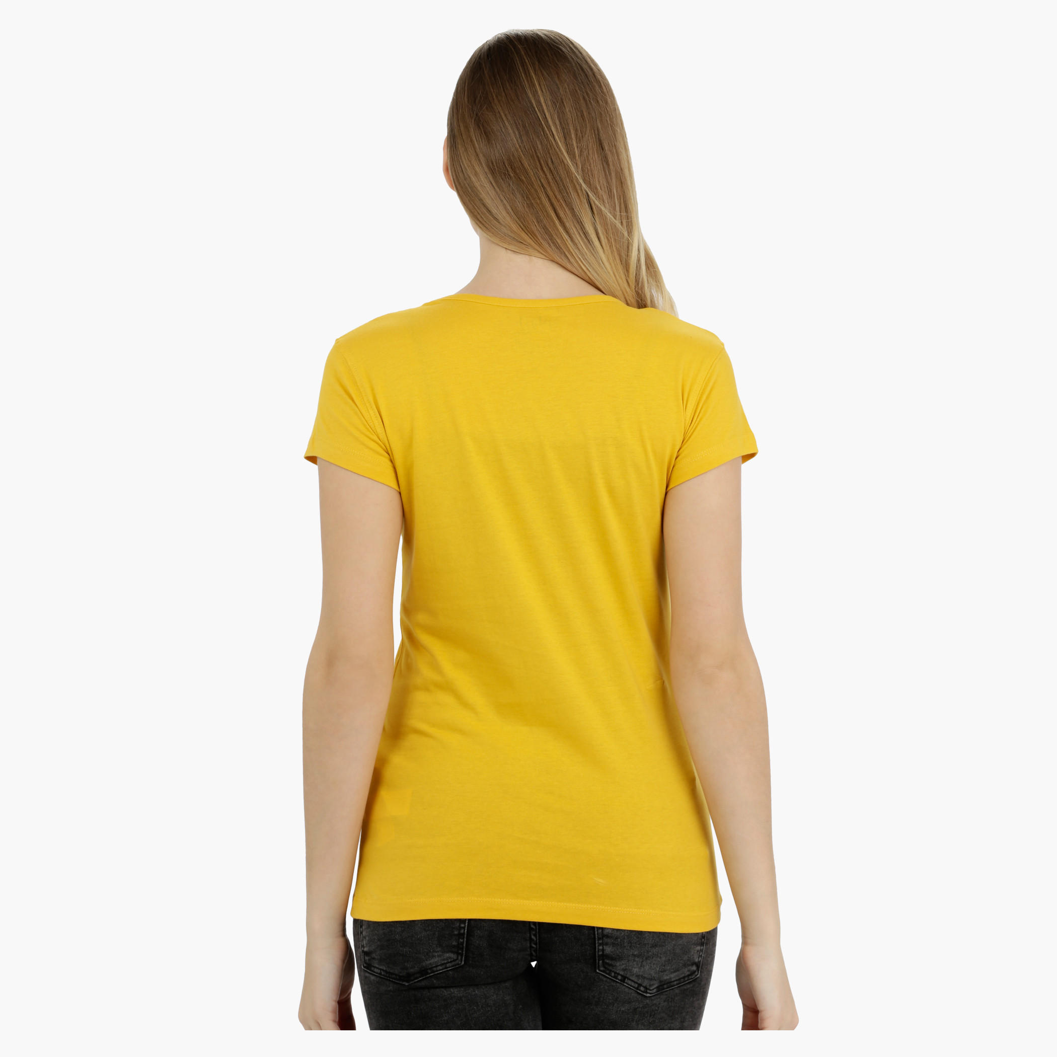 Printed Short Sleeves Round Neck Cotton T-Shirt-women-clothing-tshirts-image-2