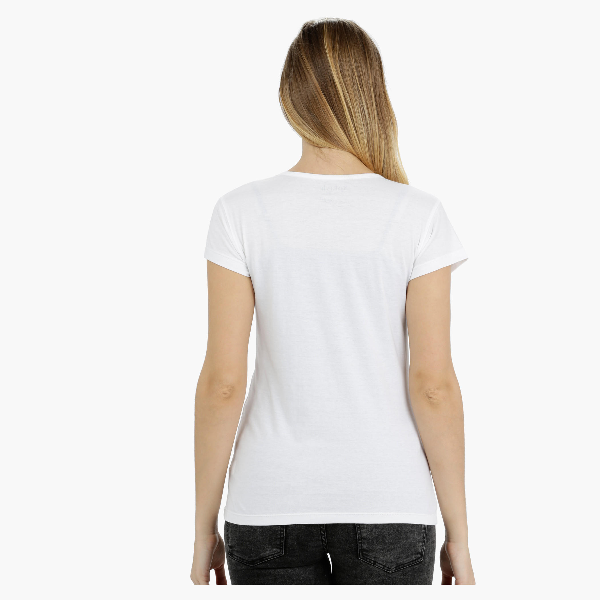 Printed Short Sleeves Round Neck Cotton T-Shirt-women-clothing-tshirts-image-2