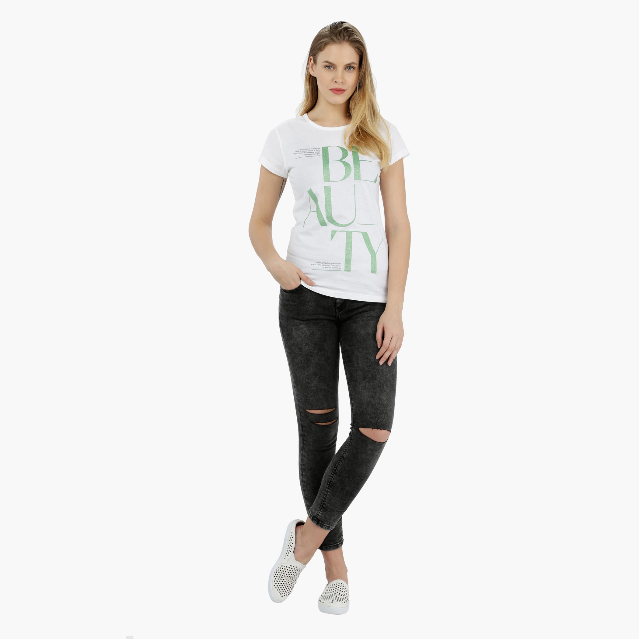 Printed Short Sleeves Round Neck Cotton T-Shirt-women-clothing-tshirts-image-5