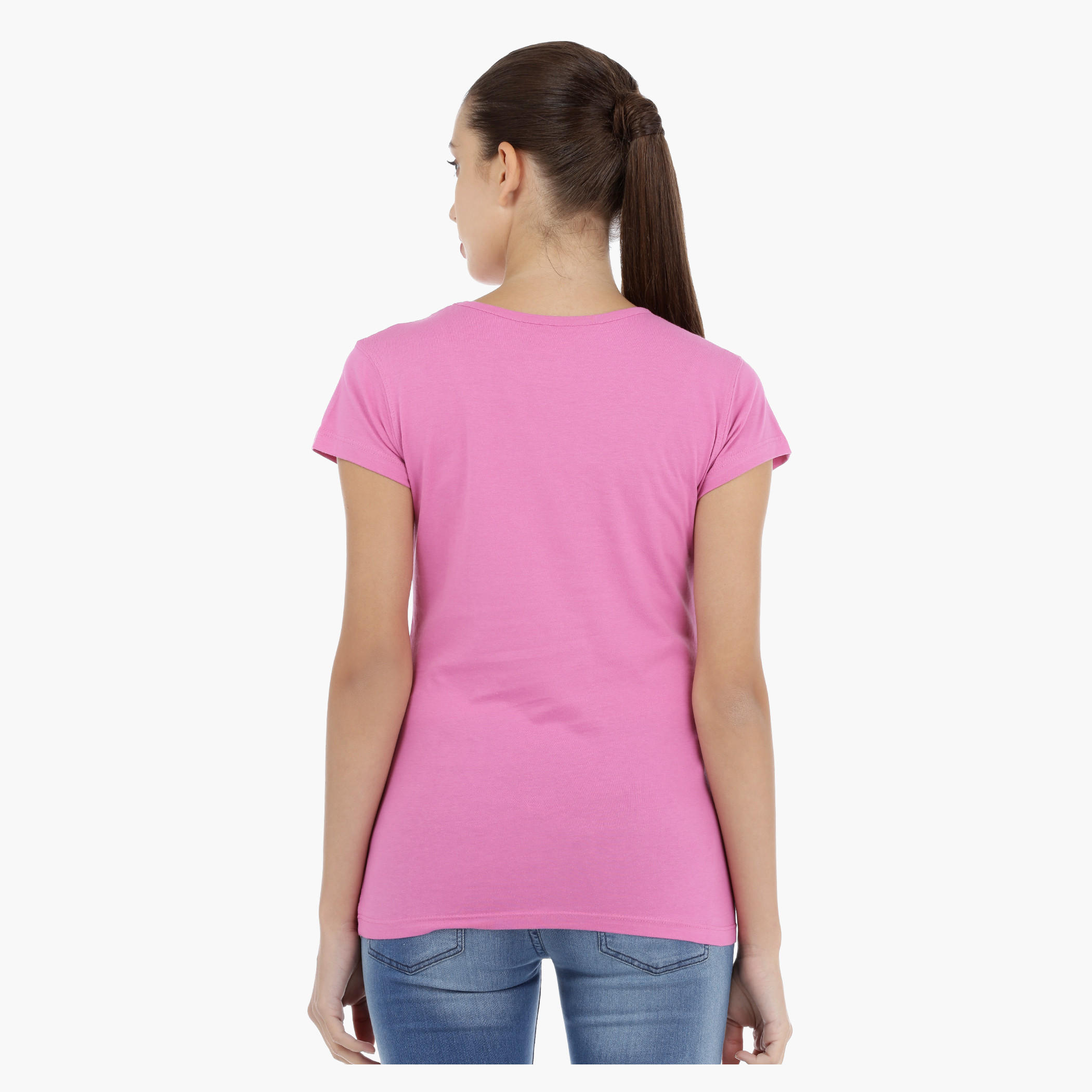 Printed T-Shirt with Short Sleeves-women-clothing-tshirts-image-2
