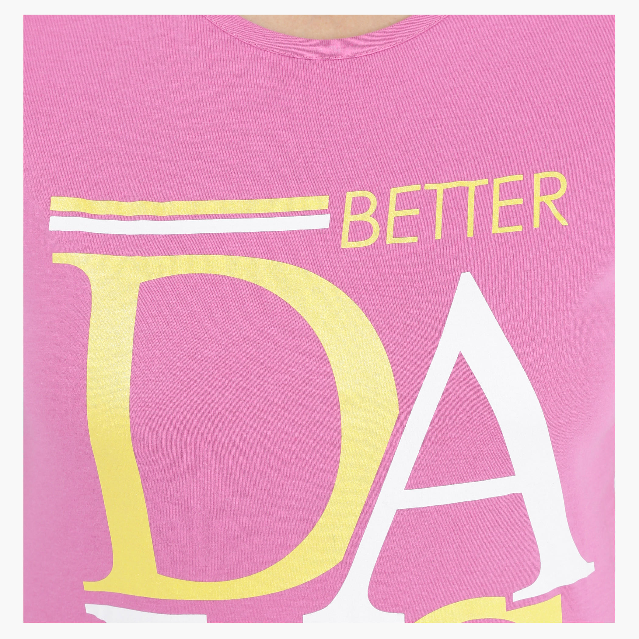 Printed T-Shirt with Short Sleeves-women-clothing-tshirts-image-4