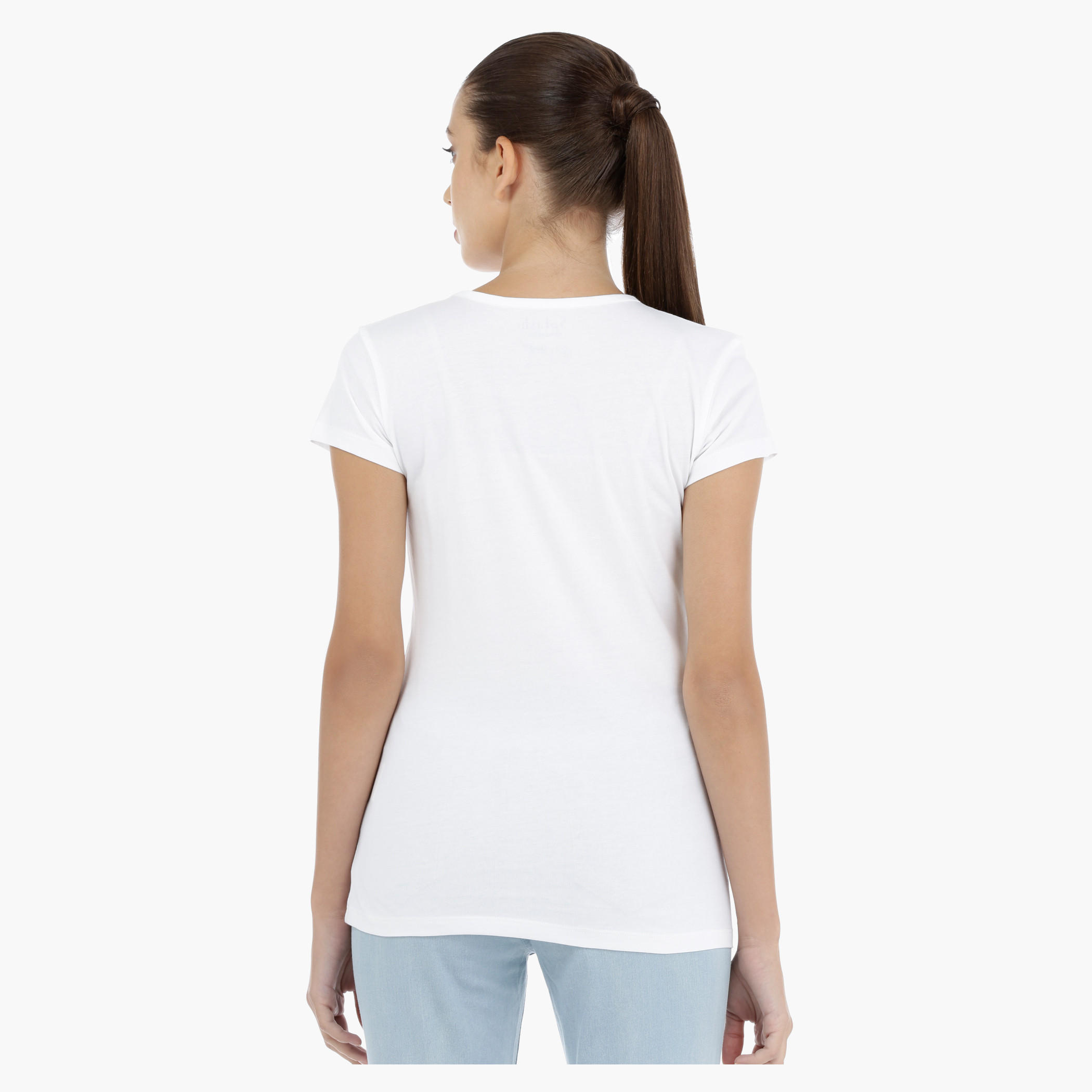 Printed T-Shirt with Short Sleeves-women-clothing-tshirts-image-4