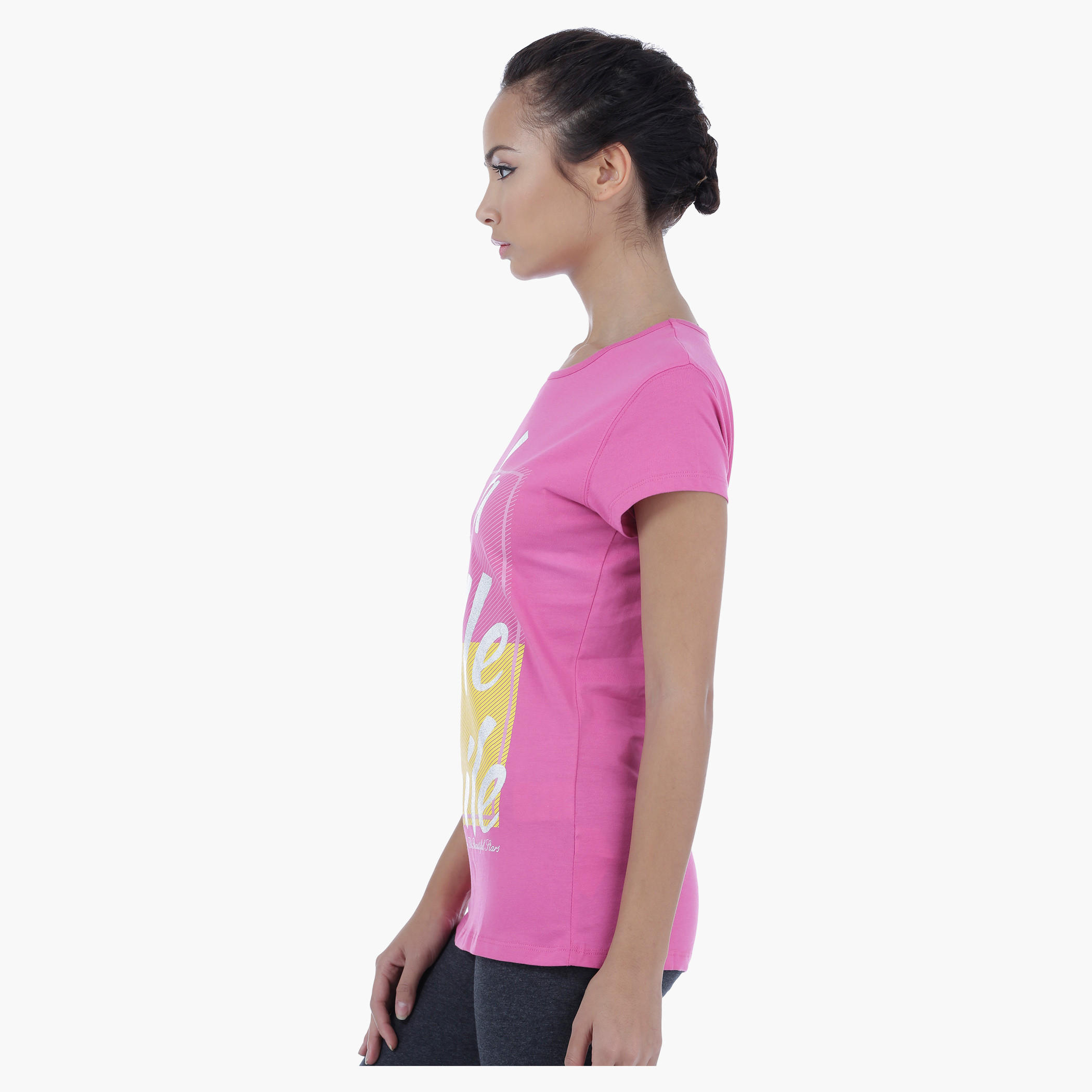 Printed T-Shirt with Short Sleeves-women-clothing-tshirts-image-3