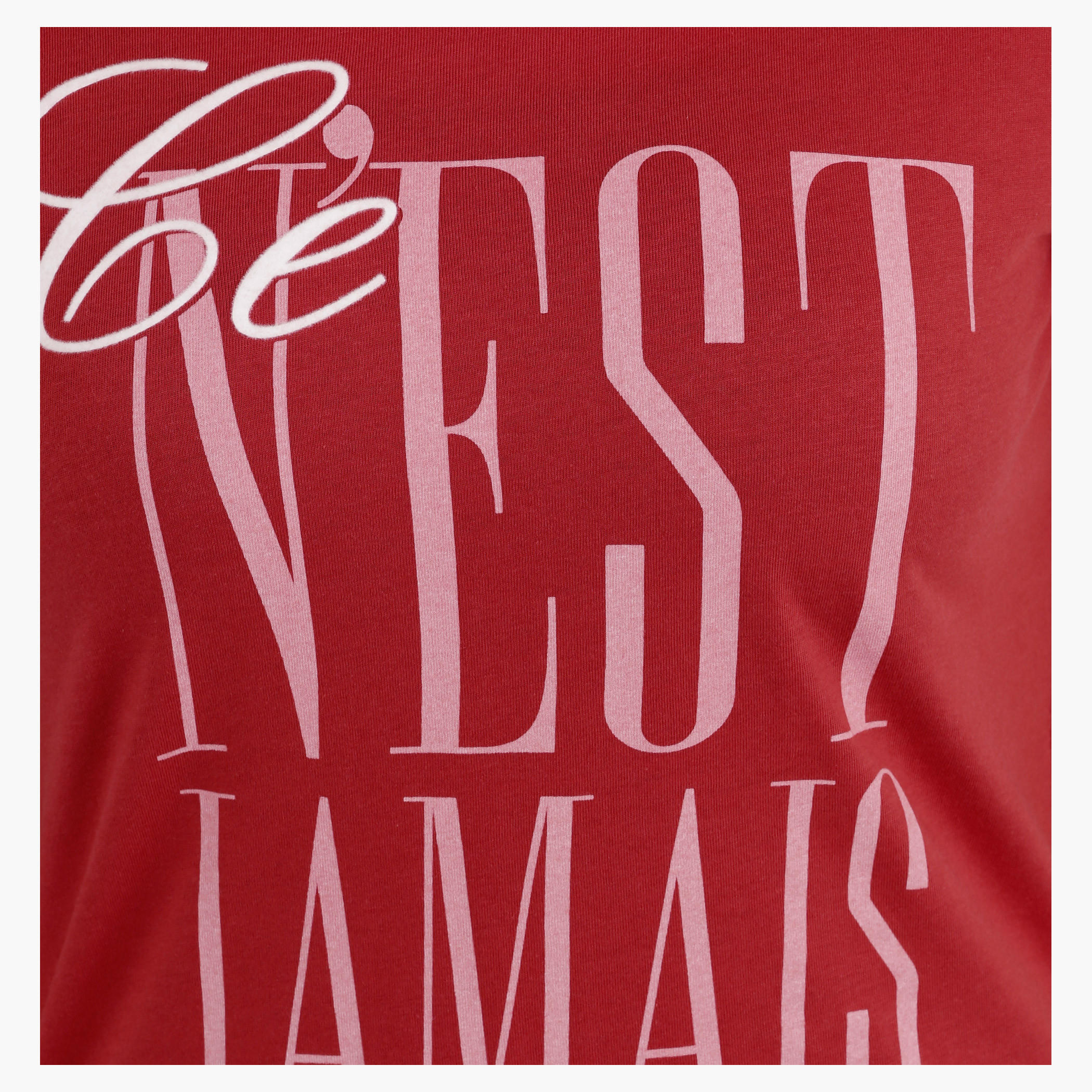 Printed Short Sleeves Round Neck Cotton T-Shirt-women-clothing-tshirts-image-4
