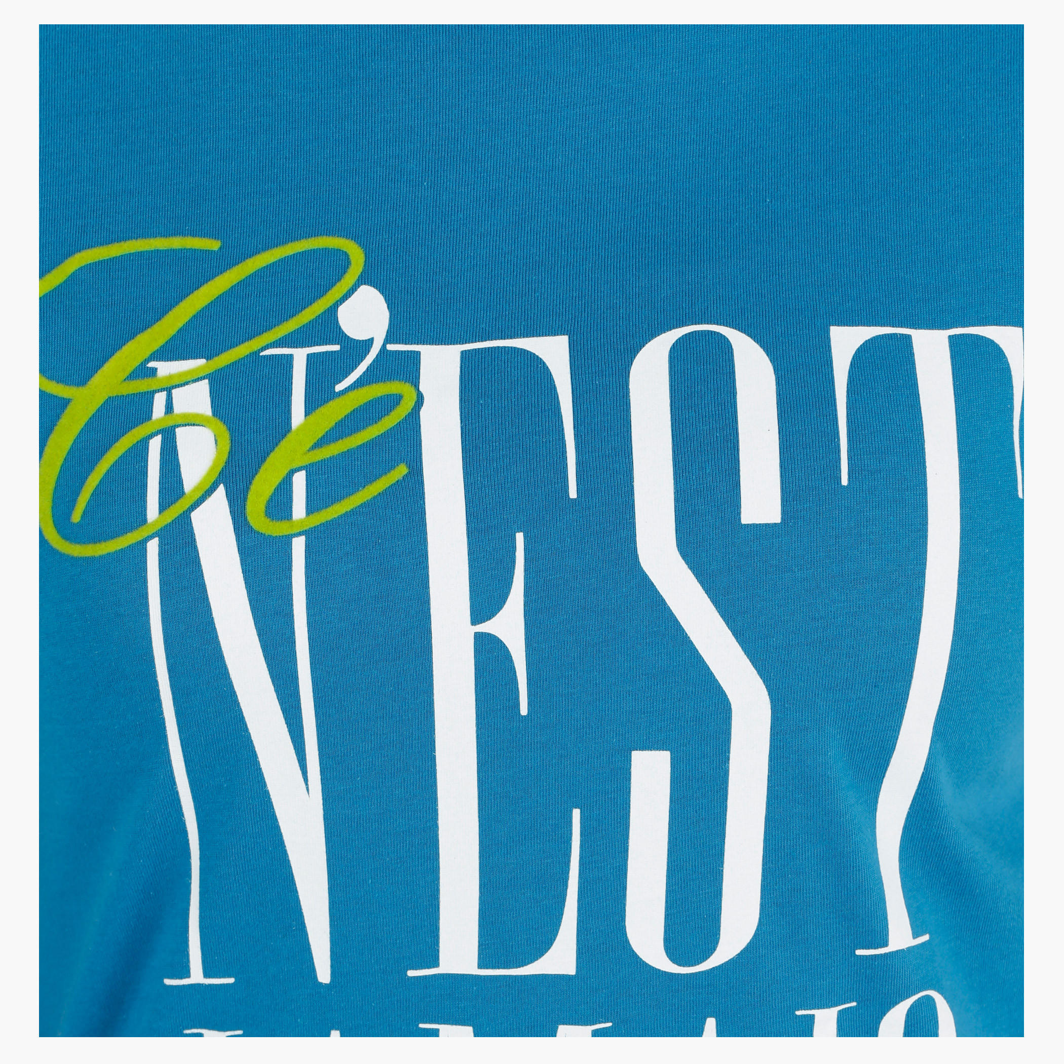 Basic Printed Short-sleeved T-shirt with Bio-wash-women-clothing-tshirts-image-4