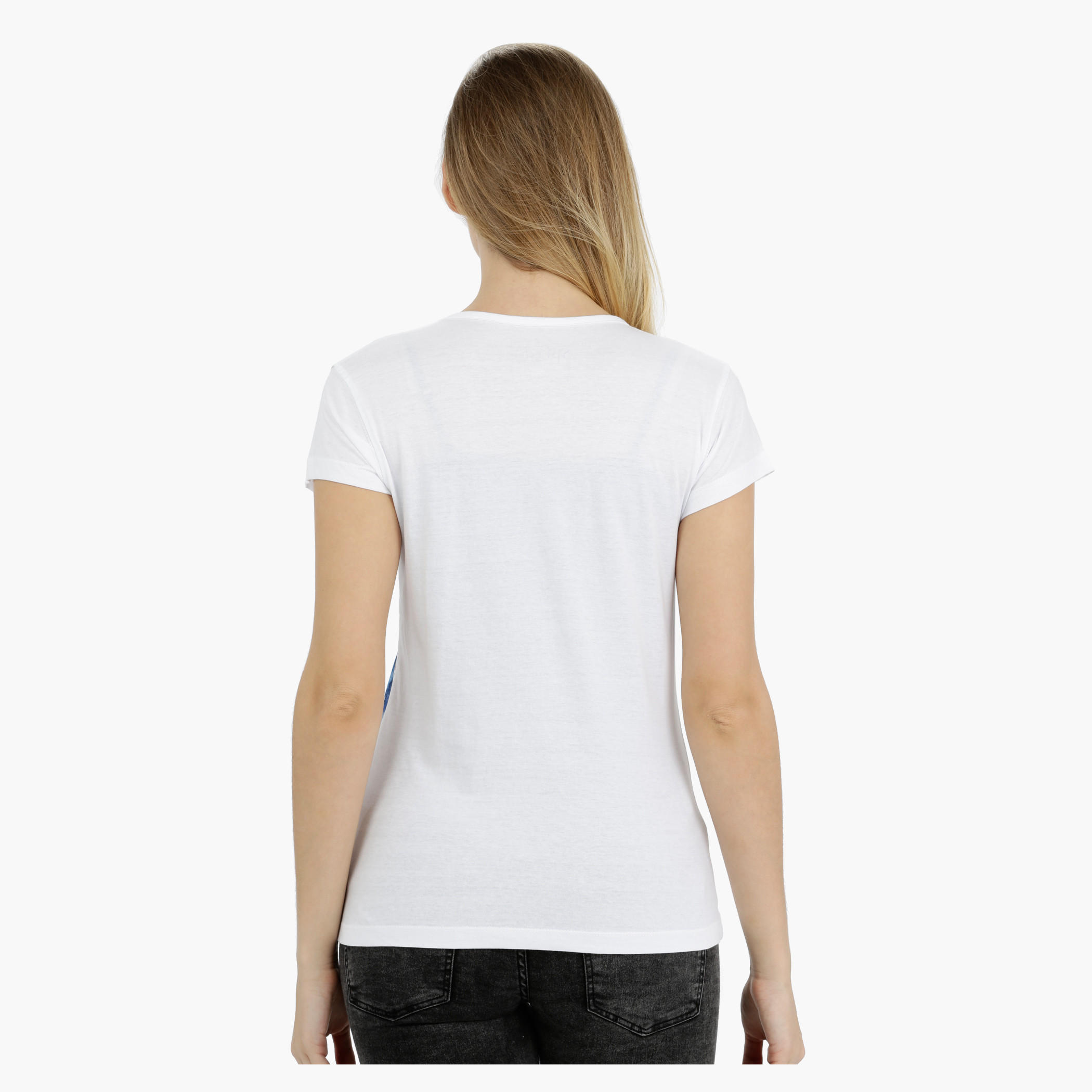 Printed Short Sleeves Round Neck Cotton T-Shirt-women-clothing-tshirts-image-2