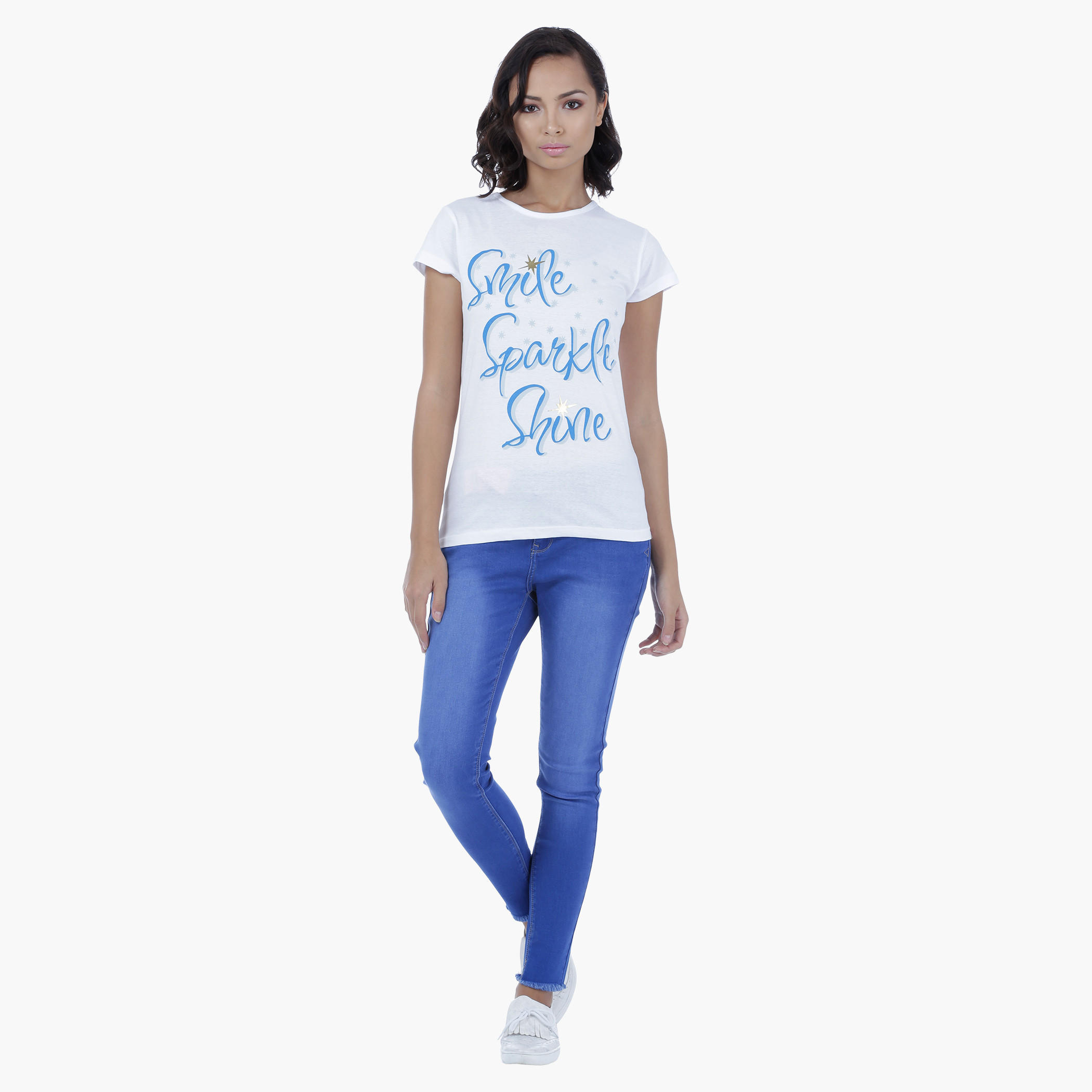Printed T-Shirt with Short Sleeves-women-clothing-tshirts-image-5