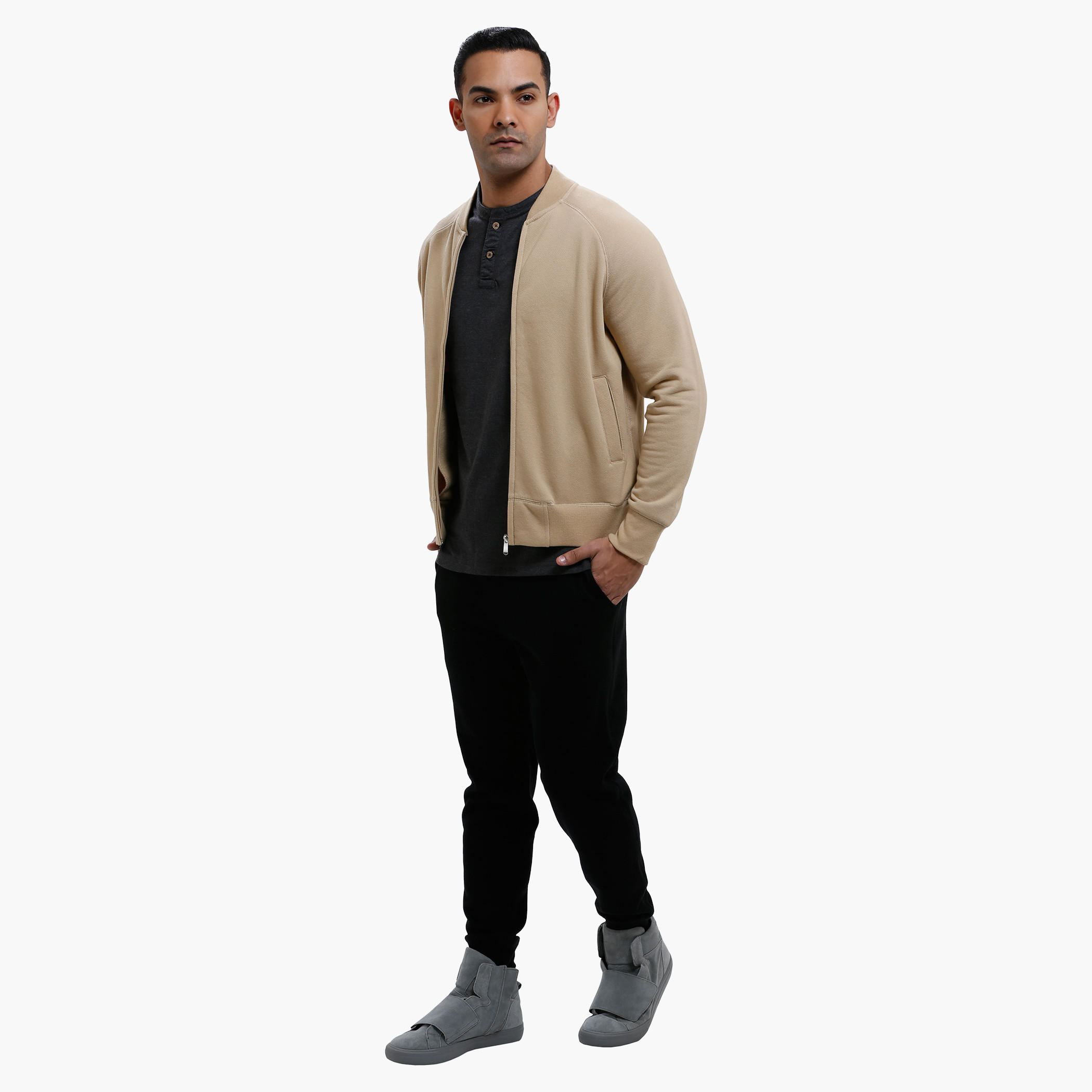 Long Sleeves Jacket with Zip Closure-men-winterwear-hoodiesandsweatshirts-image-1