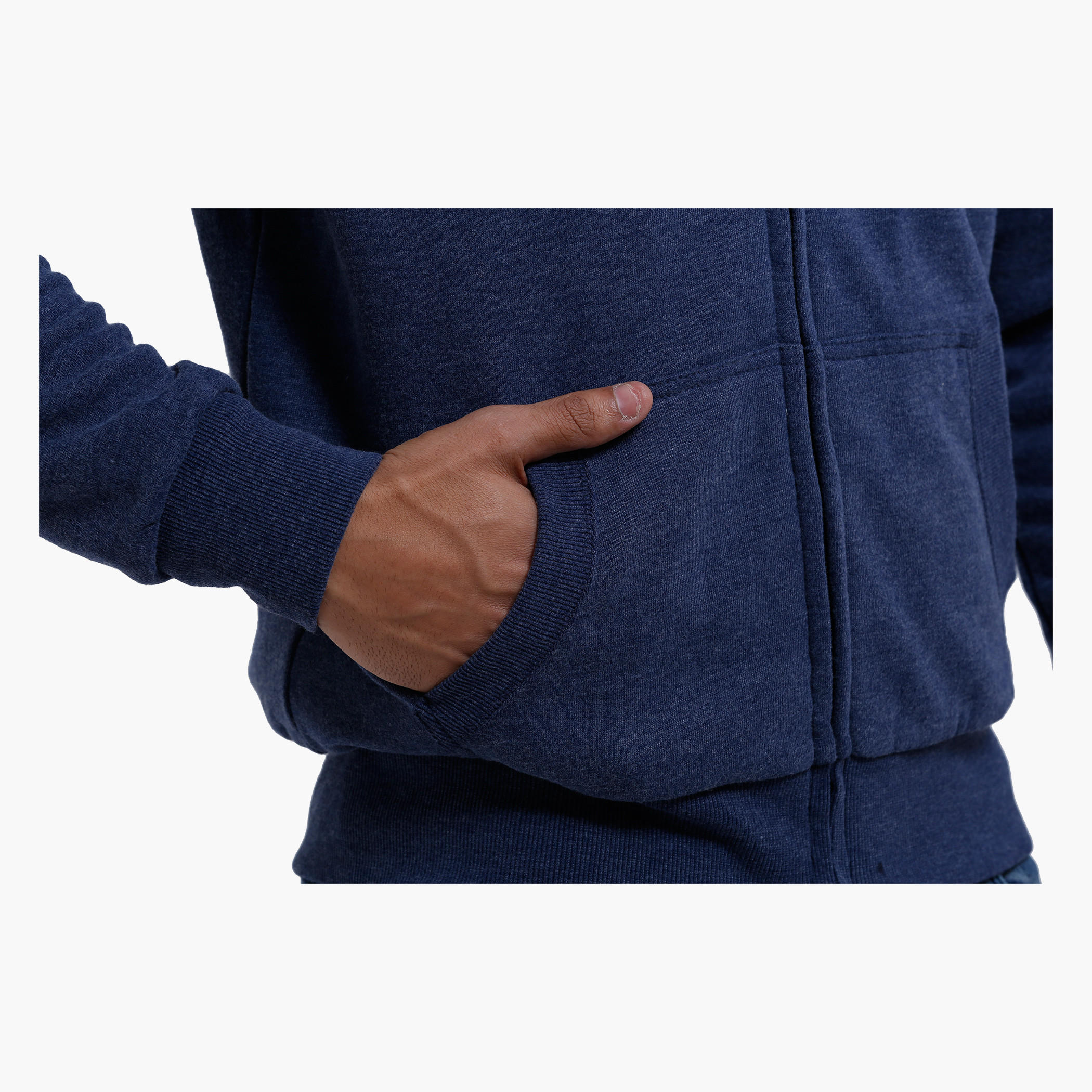 Hooded Long Sleeves Sweatshirt with Zip Closure-men-winterwear-hoodiesandsweatshirts-image-4