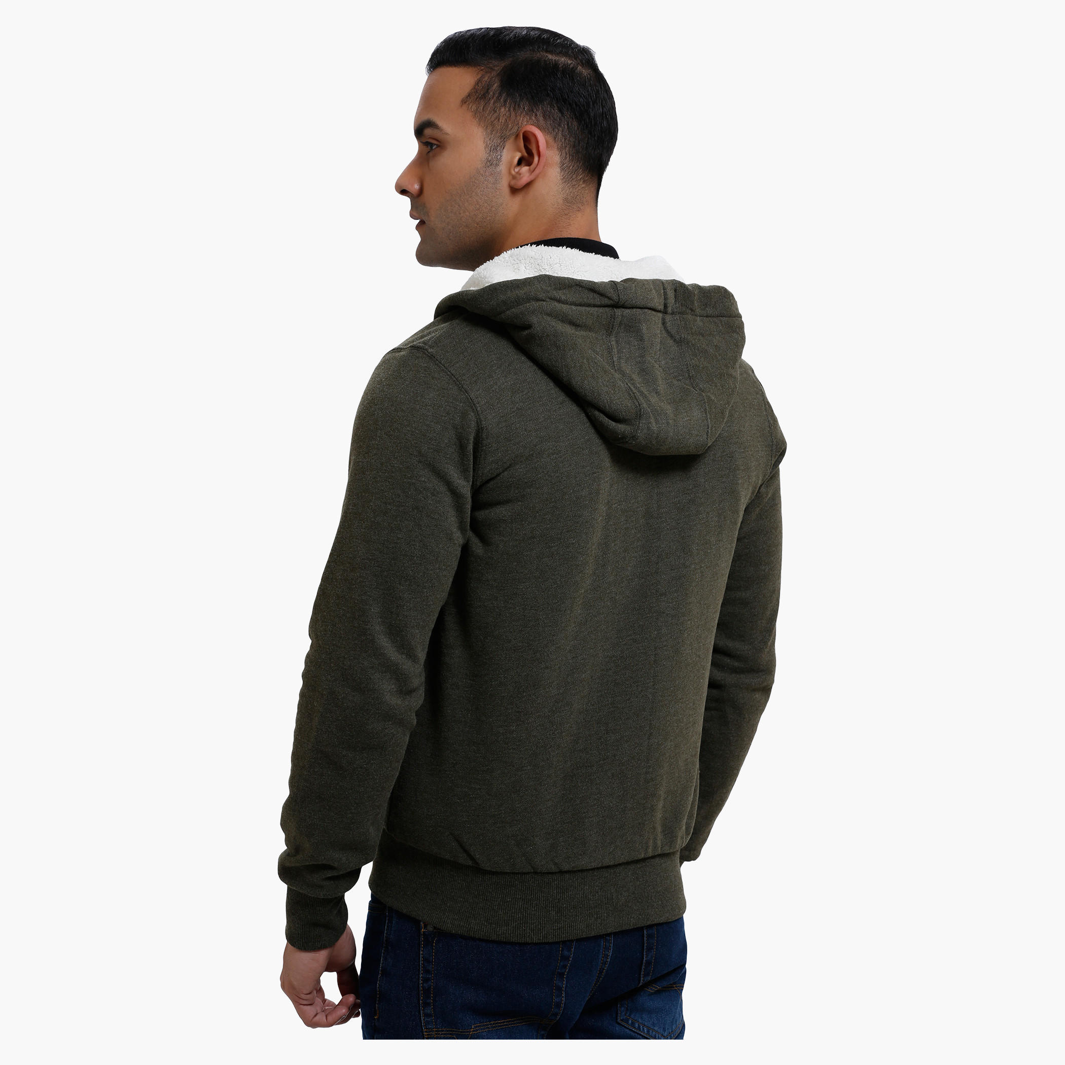 Hooded Long Sleeves Sweatshirt with Zip Closure-men-winterwear-hoodiesandsweatshirts-image-7