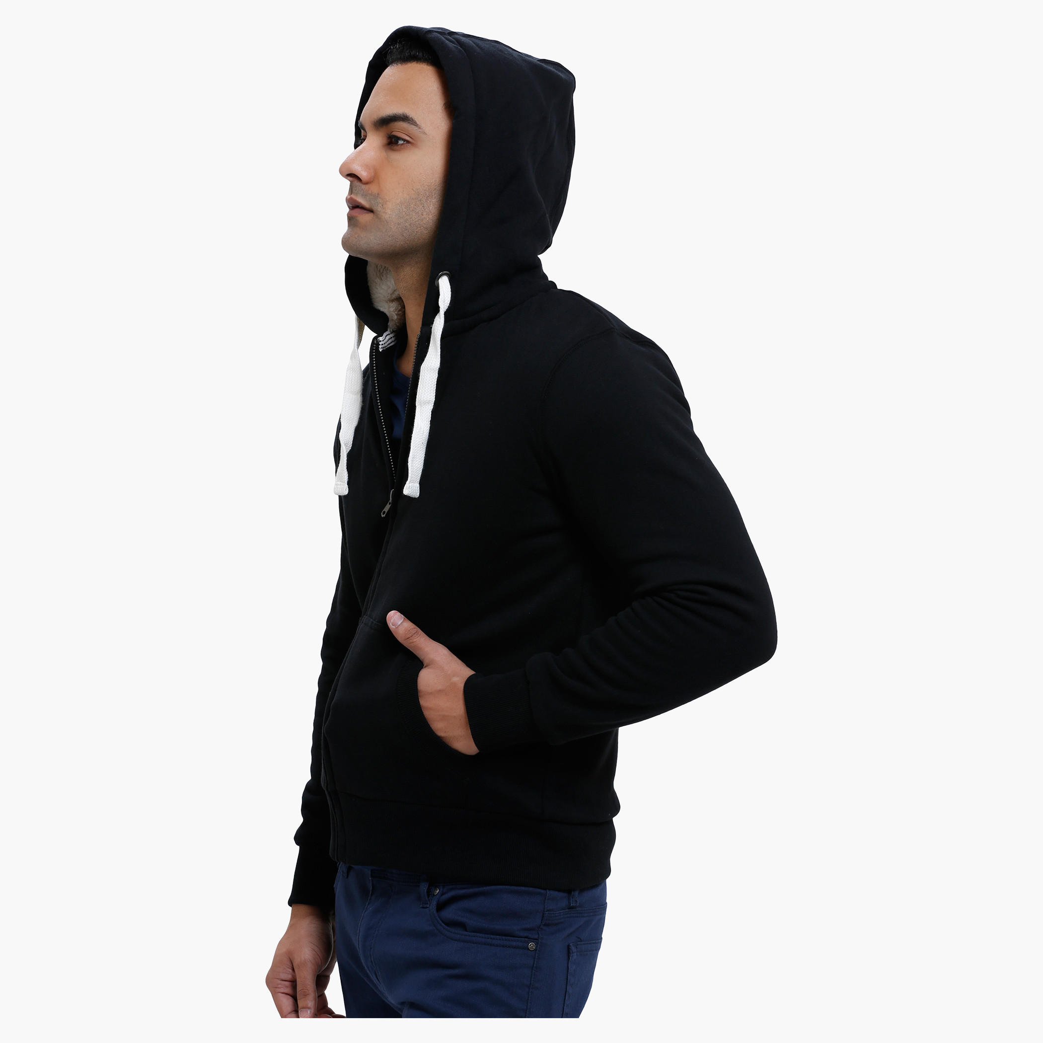 Hooded Long Sleeves Sweatshirt with Zip Closure-men-winterwear-hoodiesandsweatshirts-image-13