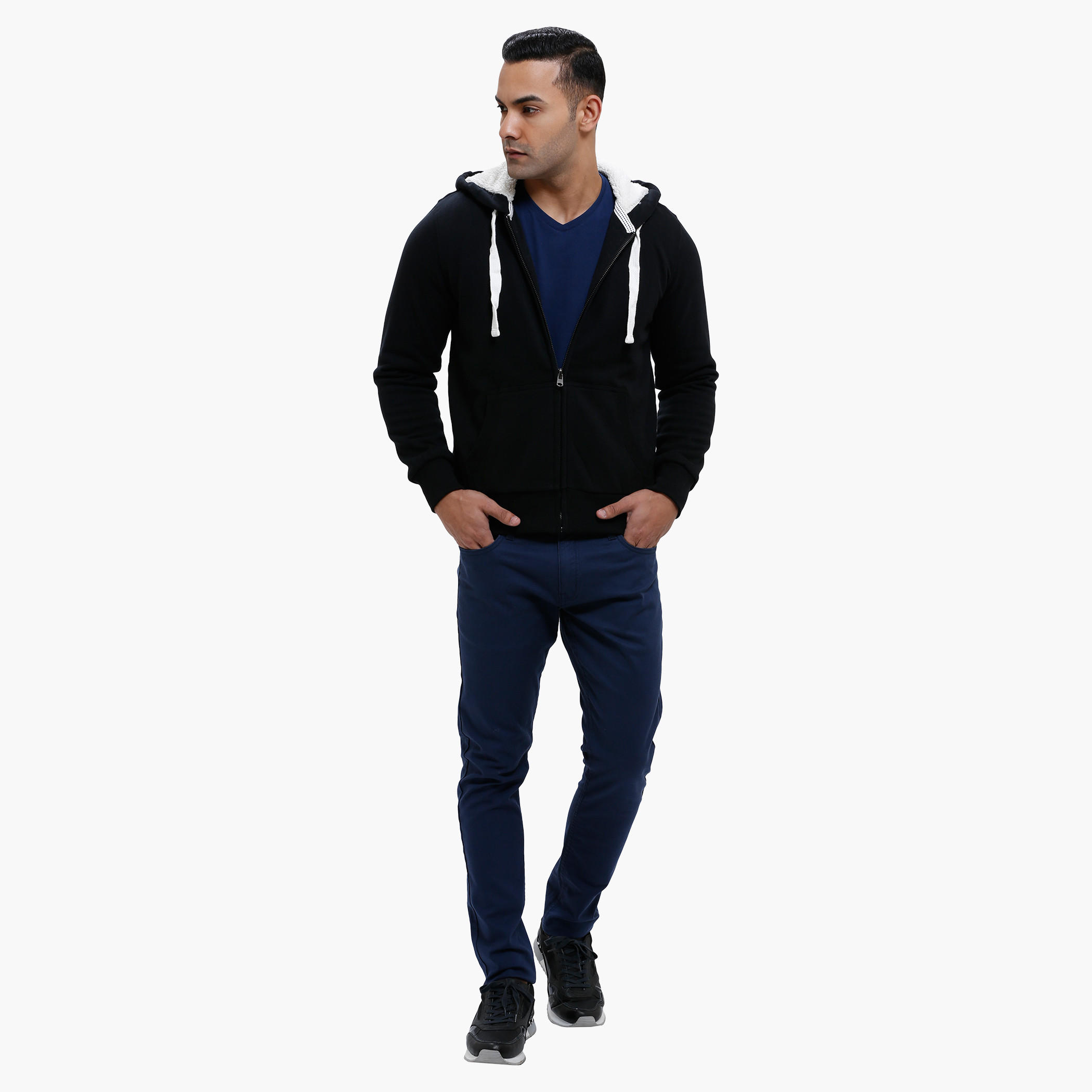 Hooded Long Sleeves Sweatshirt with Zip Closure-men-winterwear-hoodiesandsweatshirts-image-15