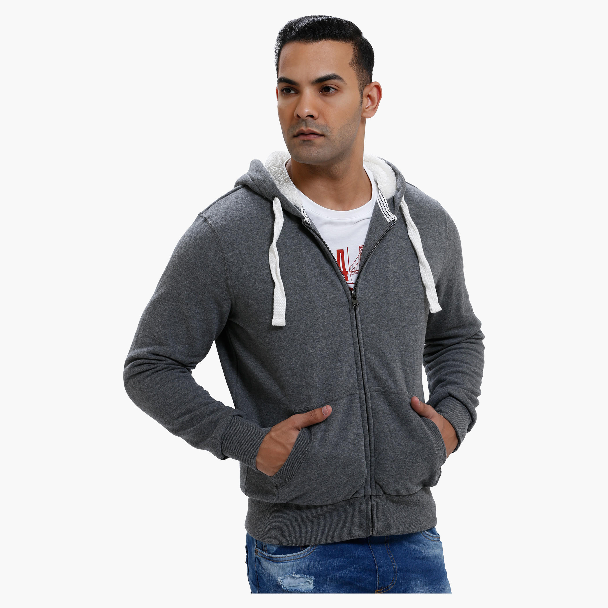 Hooded Long Sleeves Sweatshirt with Zip Closure-men-winterwear-hoodiesandsweatshirts-image-16
