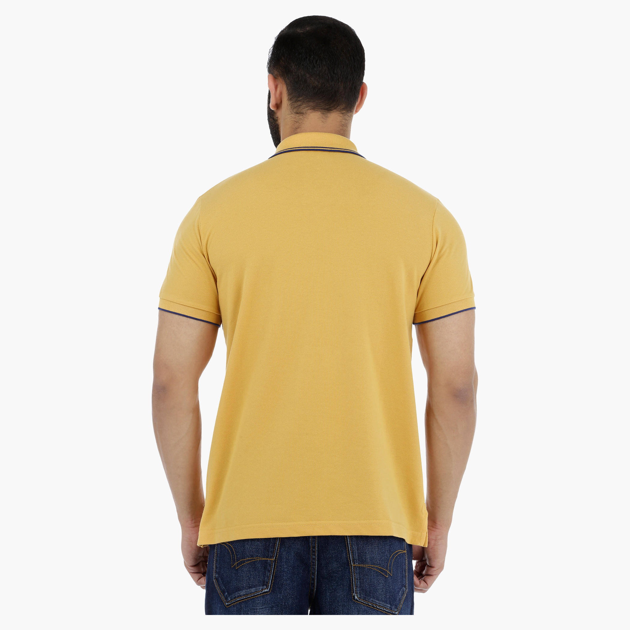 Pique Tipping Polo Neck T-Shirt with Short Sleeves-men-clothing-tshirtsandpolos-polos-image-2