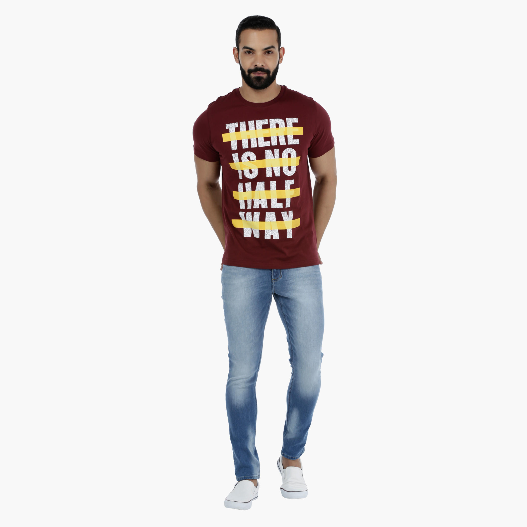 Printed Round Neck Short Sleeves Cotton T-Shirt-men-clothing-tshirtsandpolos-tshirts-image-5