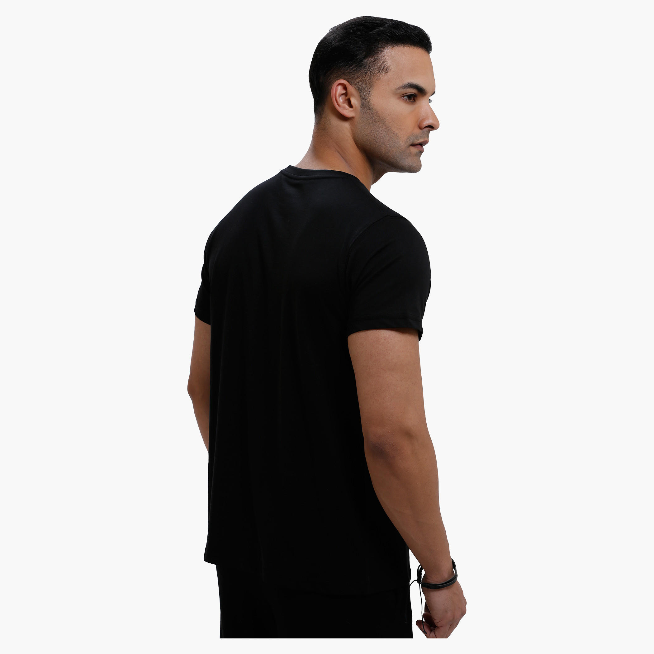 Printed Crew Neck T-Shirt with Short Sleeves in Regular Fit-men-clothing-tshirtsandpolos-tshirts-image-2