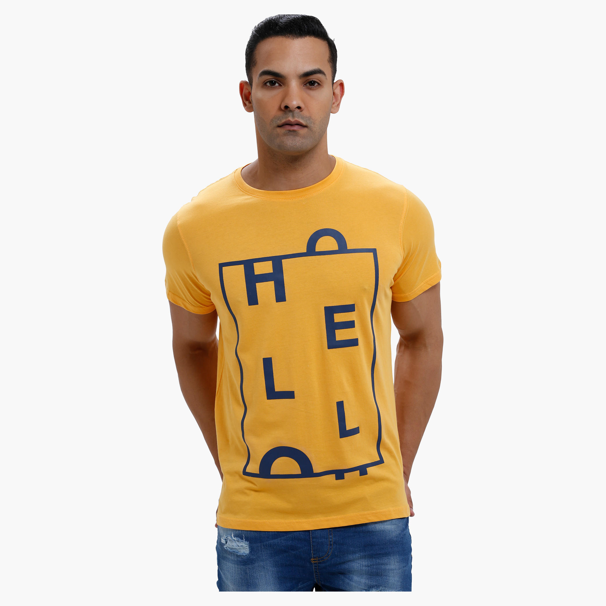 Printed Crew Neck T-Shirt with Short Sleeves in Regular Fit-men-clothing-tshirtsandpolos-tshirts-image-6