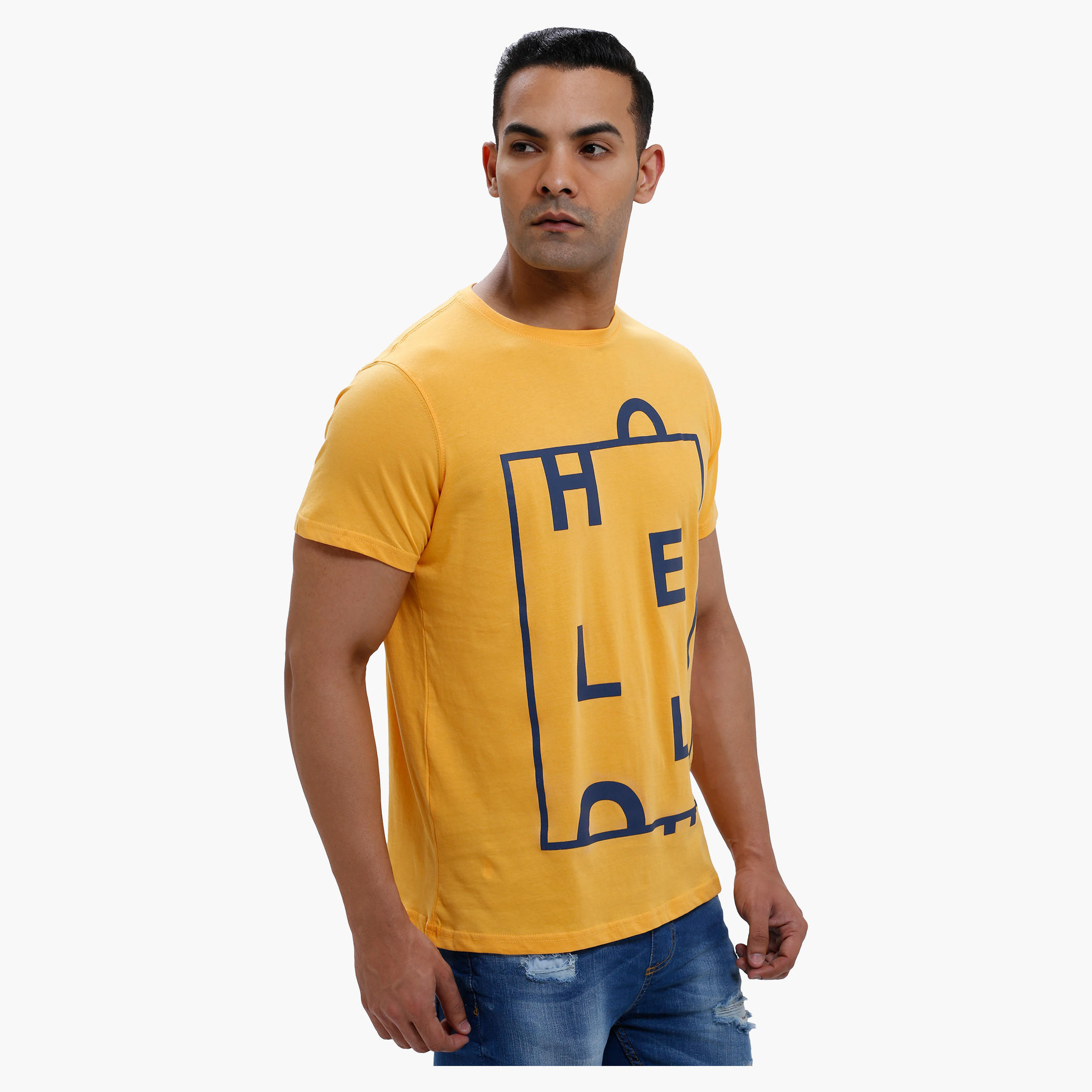 Printed Crew Neck T-Shirt with Short Sleeves in Regular Fit-men-clothing-tshirtsandpolos-tshirts-image-8
