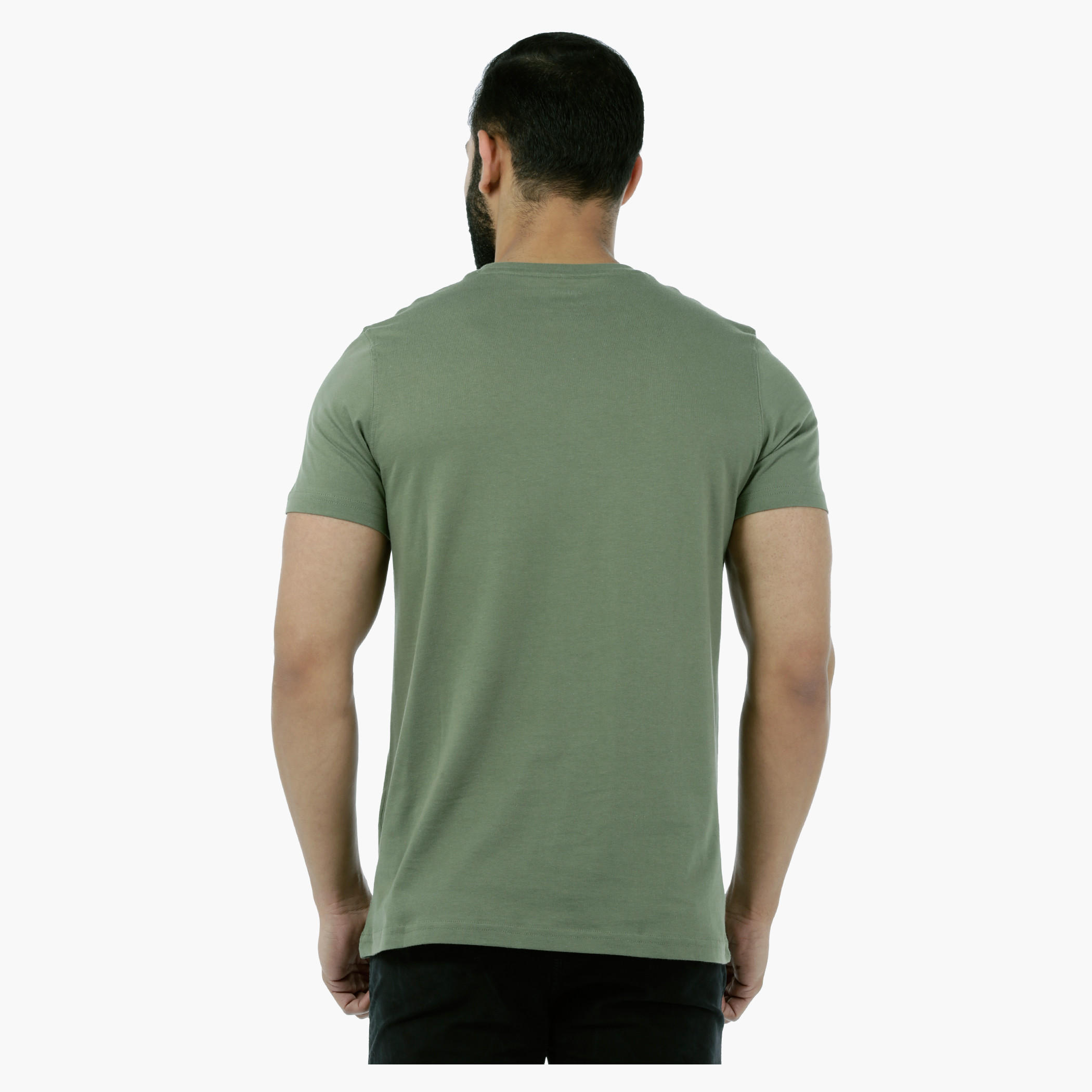 Basic Printed Short-sleeved T-shirt with Bio-wash-men-clothing-tshirtsandpolos-tshirts-image-2