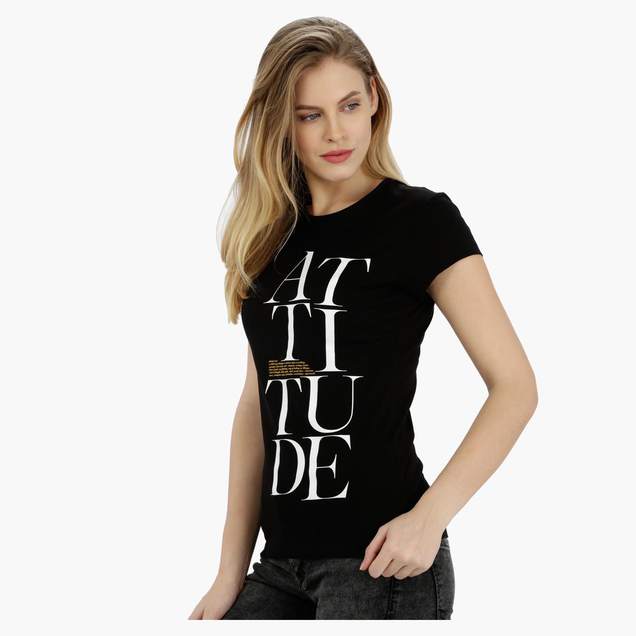 Printed Short Sleeves Round Neck Cotton T-Shirt-women-clothing-tshirts-image-3