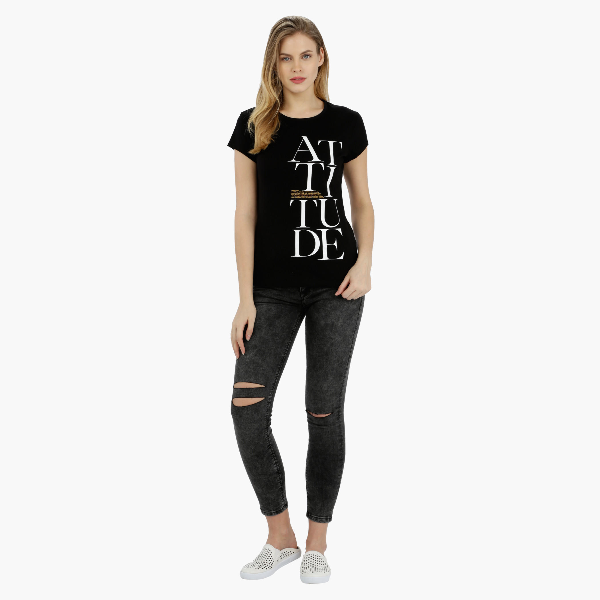 Printed Short Sleeves Round Neck Cotton T-Shirt-women-clothing-tshirts-image-5