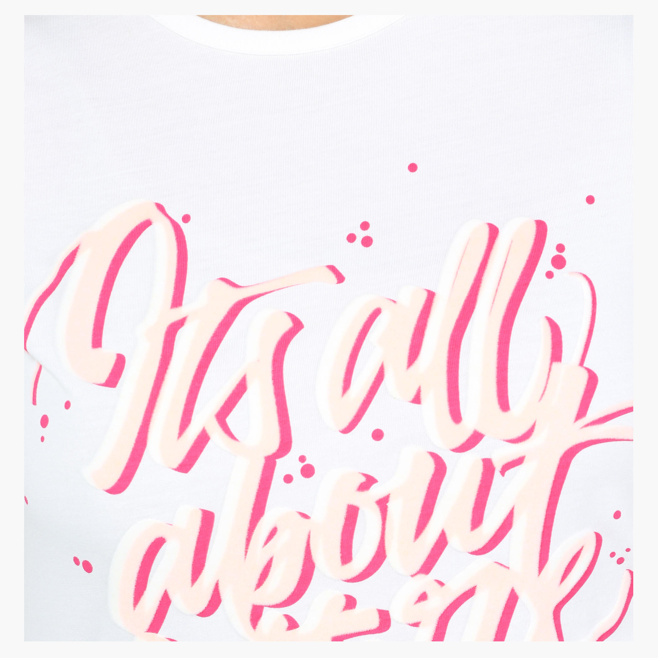 Printed Round Neck Short Sleeves T-Shirt in Slim Fit-women-clothing-tshirts-image-4
