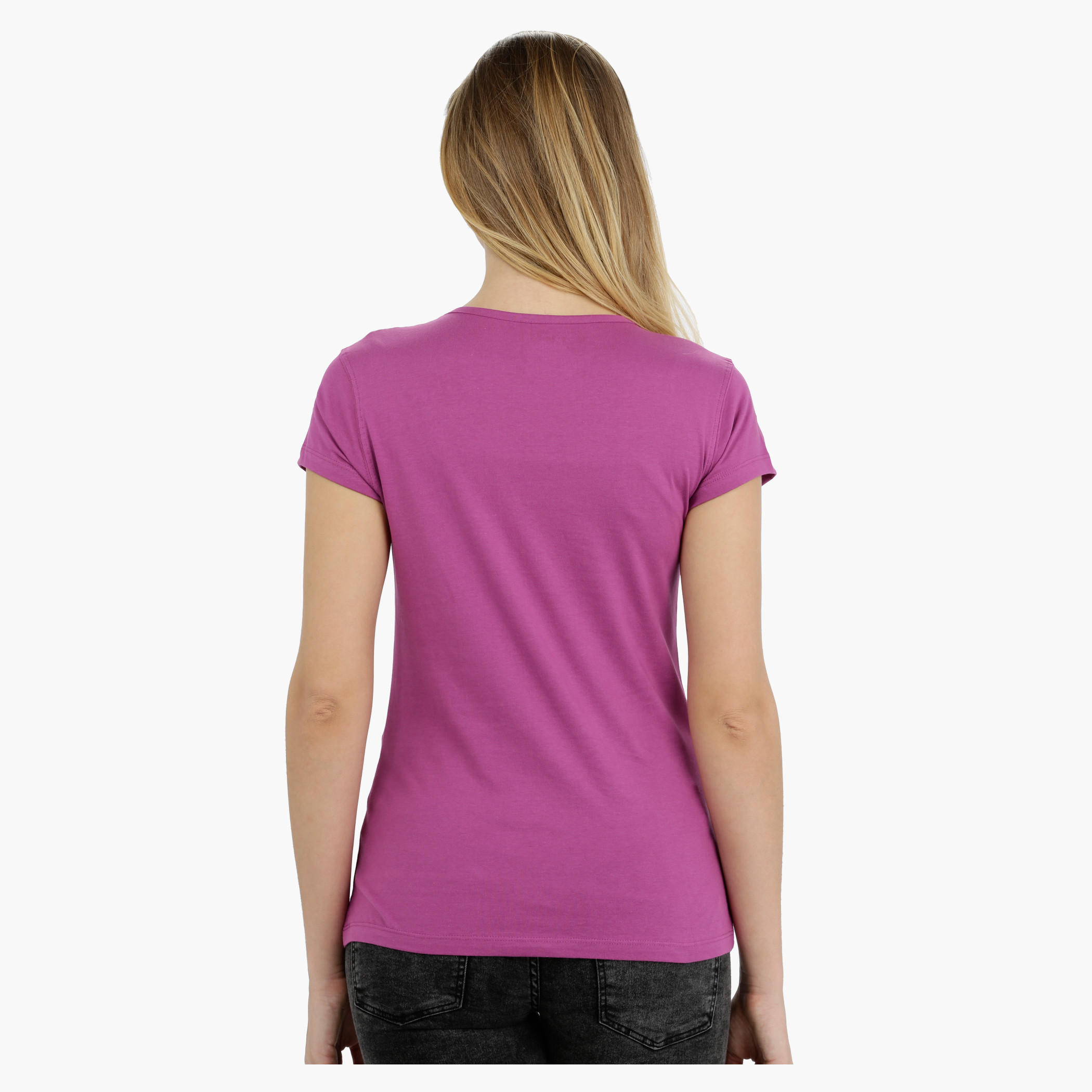 Printed Short Sleeves Round Neck Cotton T-Shirt-women-clothing-tshirts-image-2