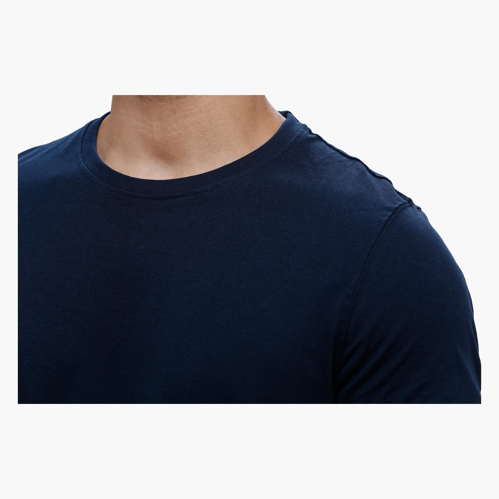 Crew Neck T-Shirt with Short Sleeves in Slim Fit-men-clothing-tshirtsandpolos-tshirts-image-4
