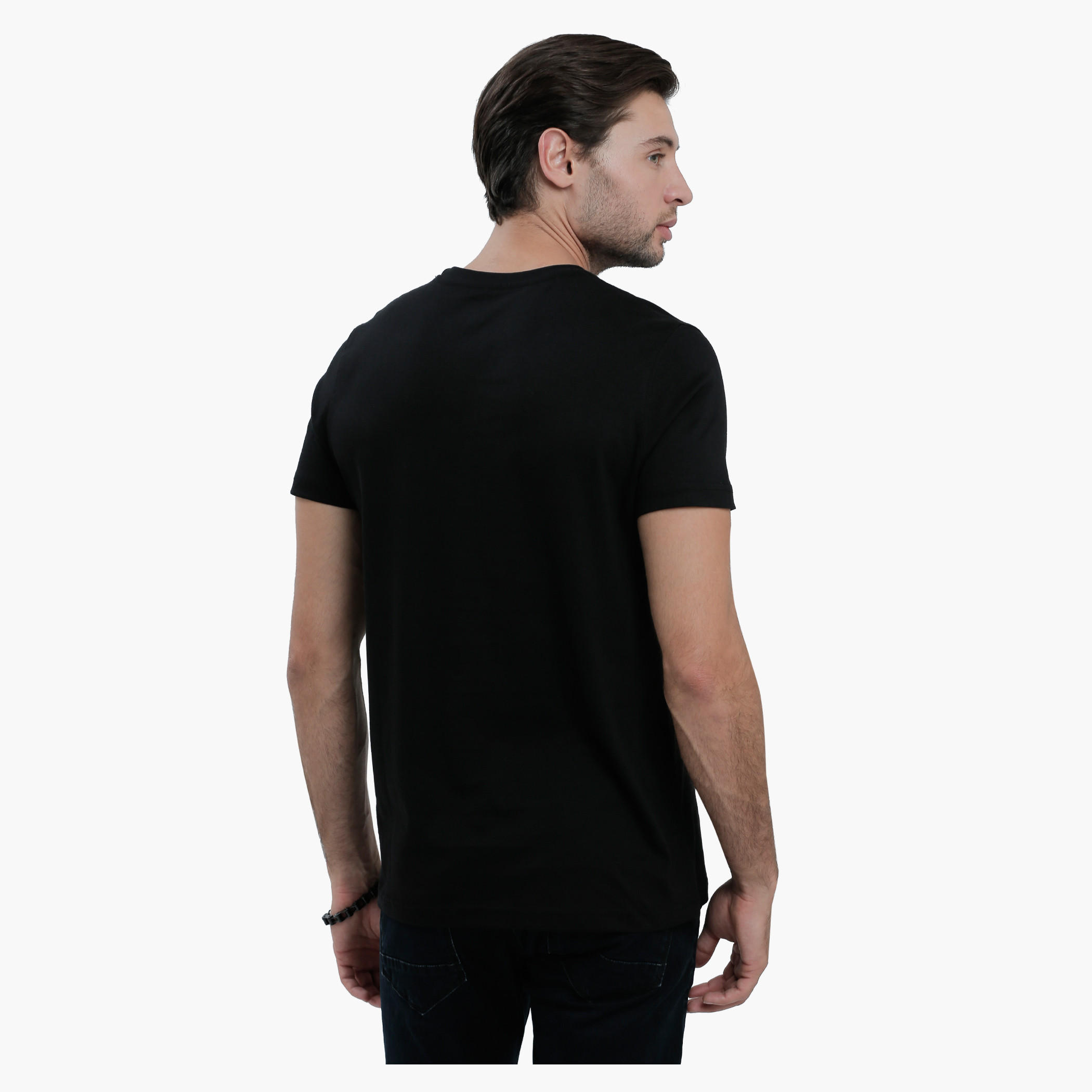 Crew Neck T-Shirt with Short Sleeves in Slim Fit-men-clothing-tshirtsandpolos-tshirts-image-7