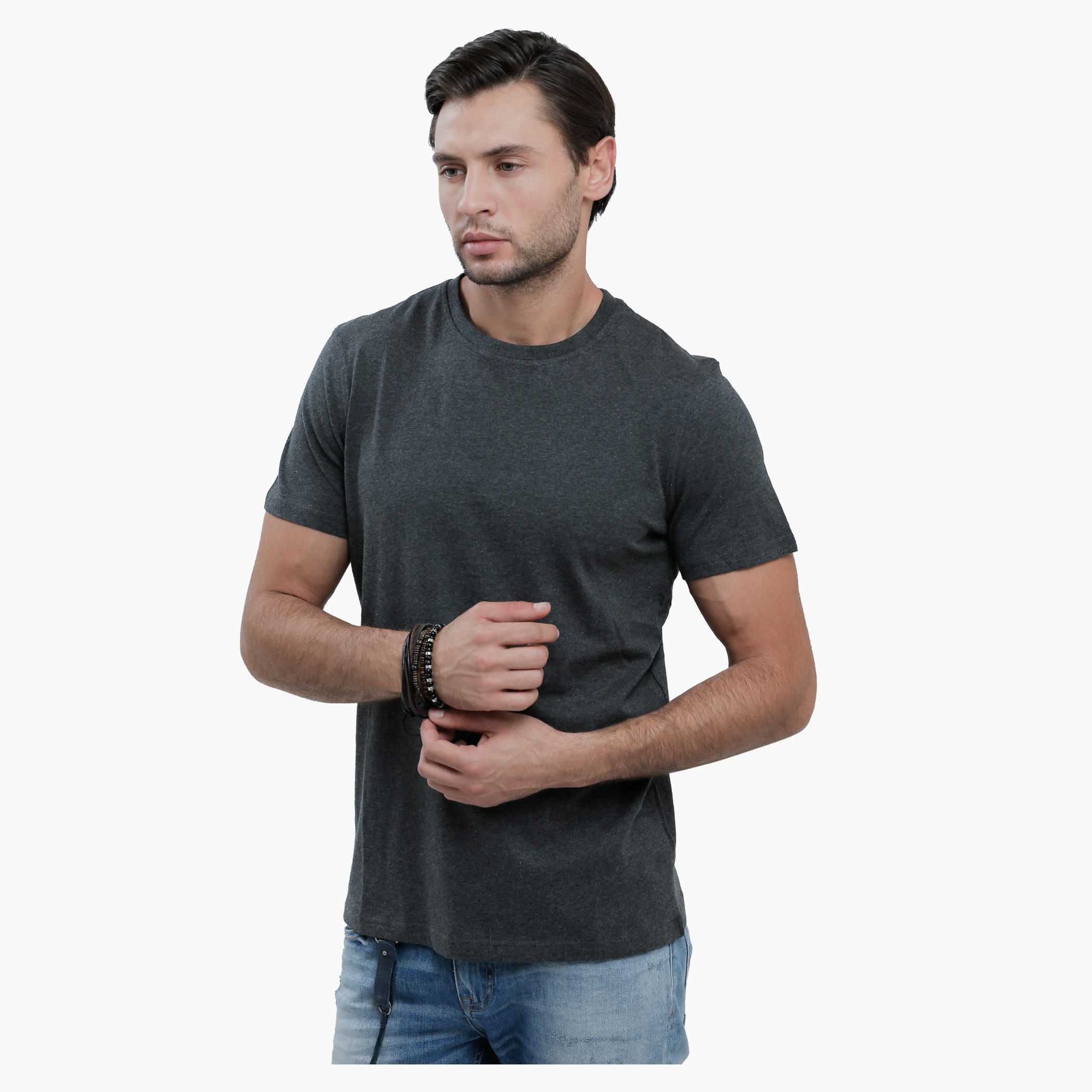 Crew Neck T-Shirt with Short Sleeves in Slim Fit-men-clothing-tshirtsandpolos-tshirts-image-11