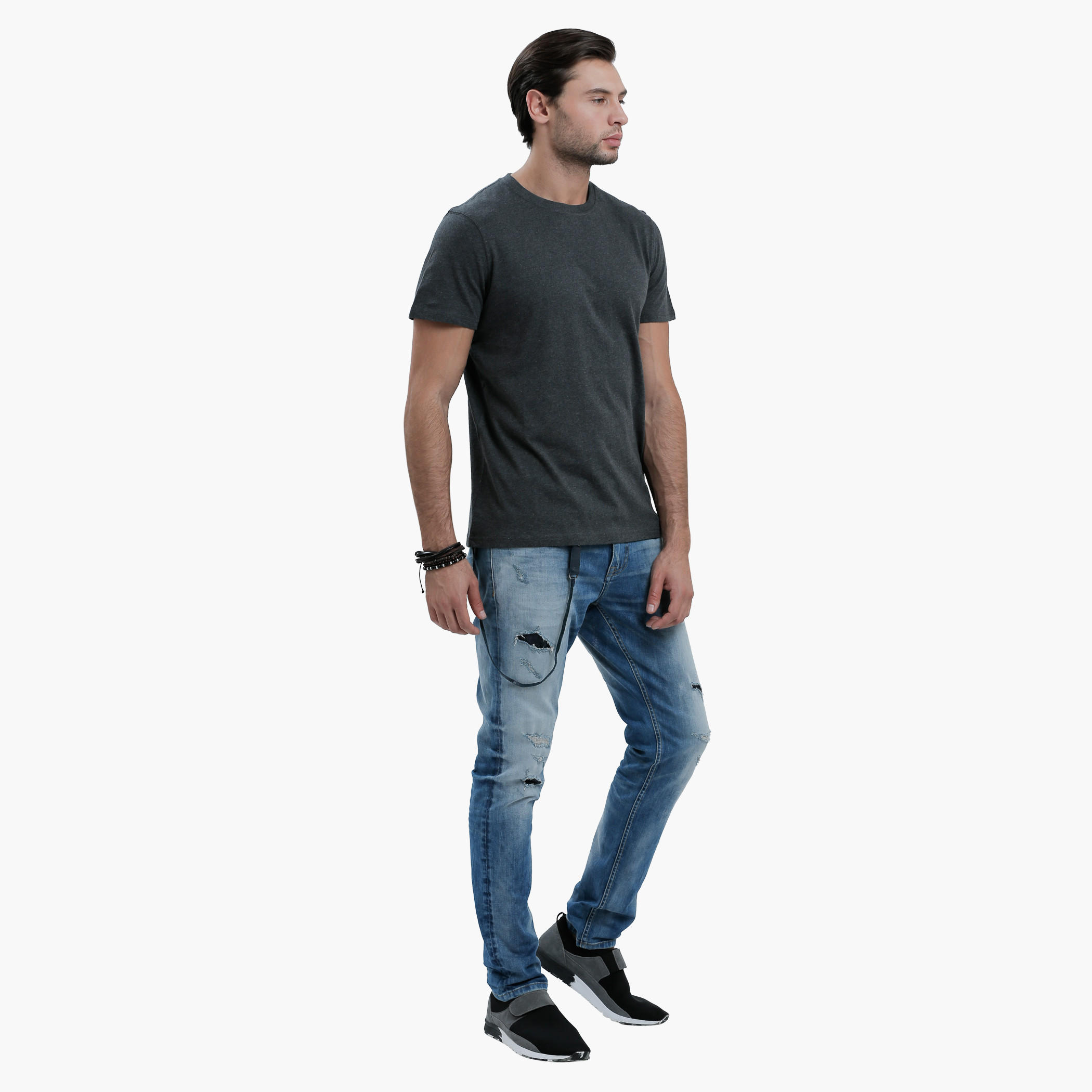 Crew Neck T-Shirt with Short Sleeves in Slim Fit-men-clothing-tshirtsandpolos-tshirts-image-15