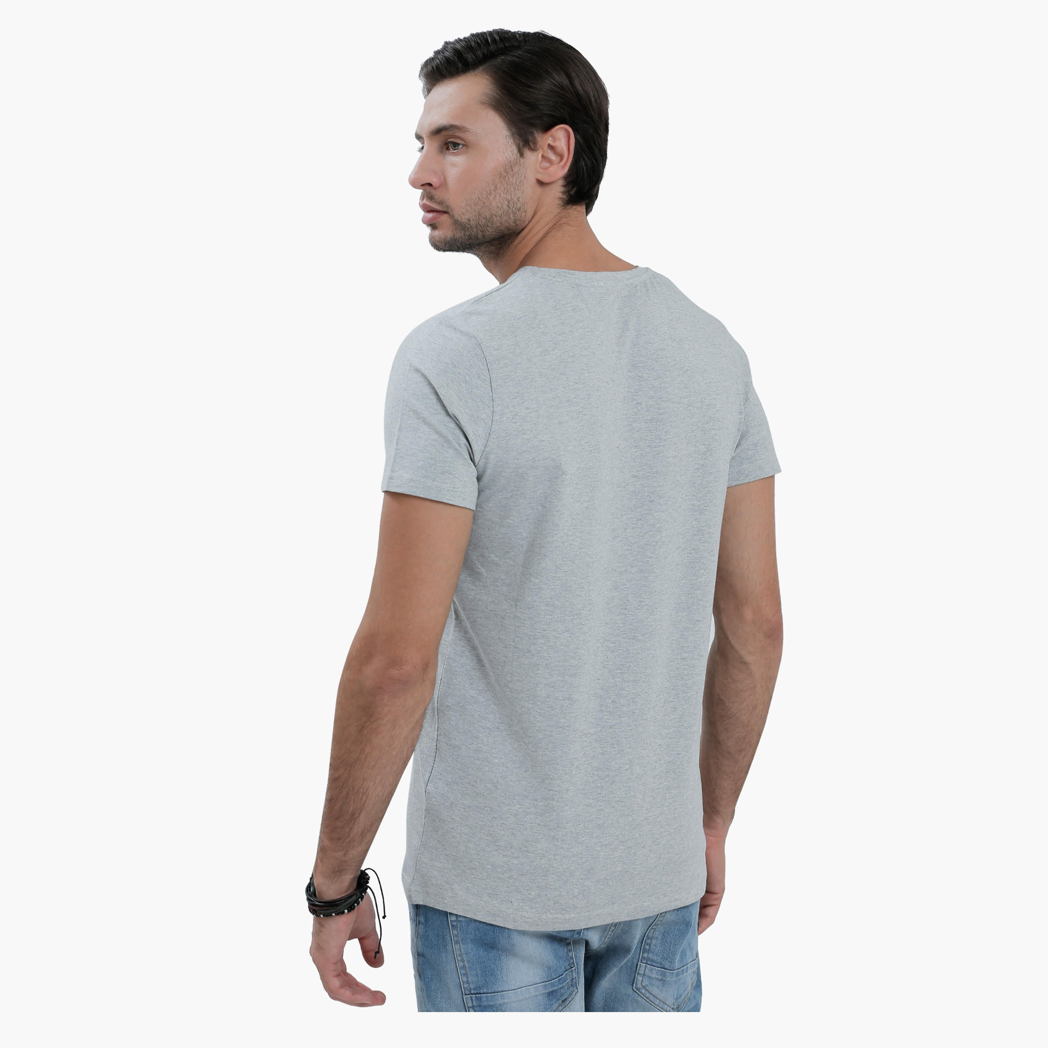 V-Neck T-Shirt with Short Sleeves in Slim Fit-men-clothing-tshirtsandpolos-tshirts-image-7