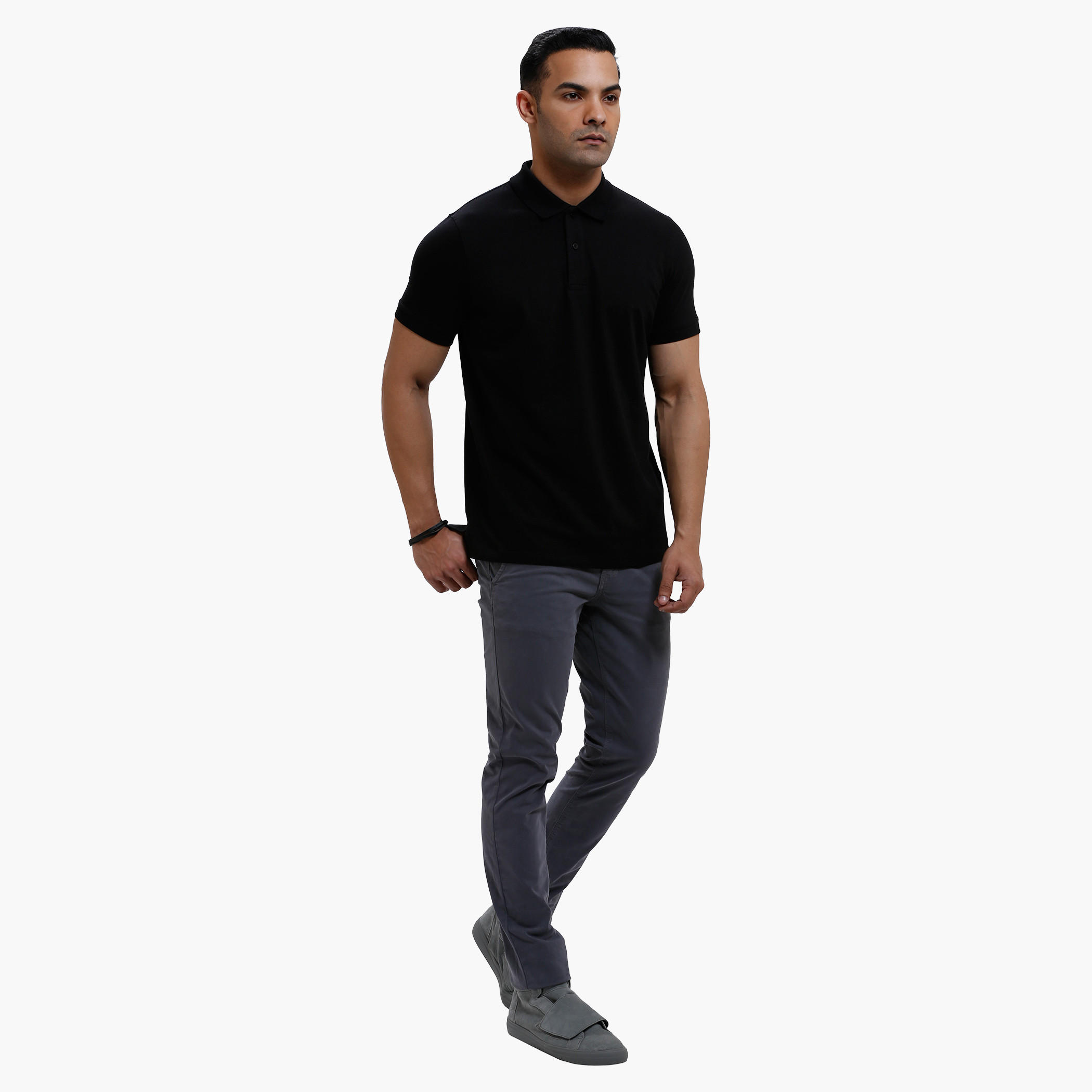 Polo Neck T-Shirt with Short Sleeves in Regular Fit-men-clothing-tshirtsandpolos-polos-image-10