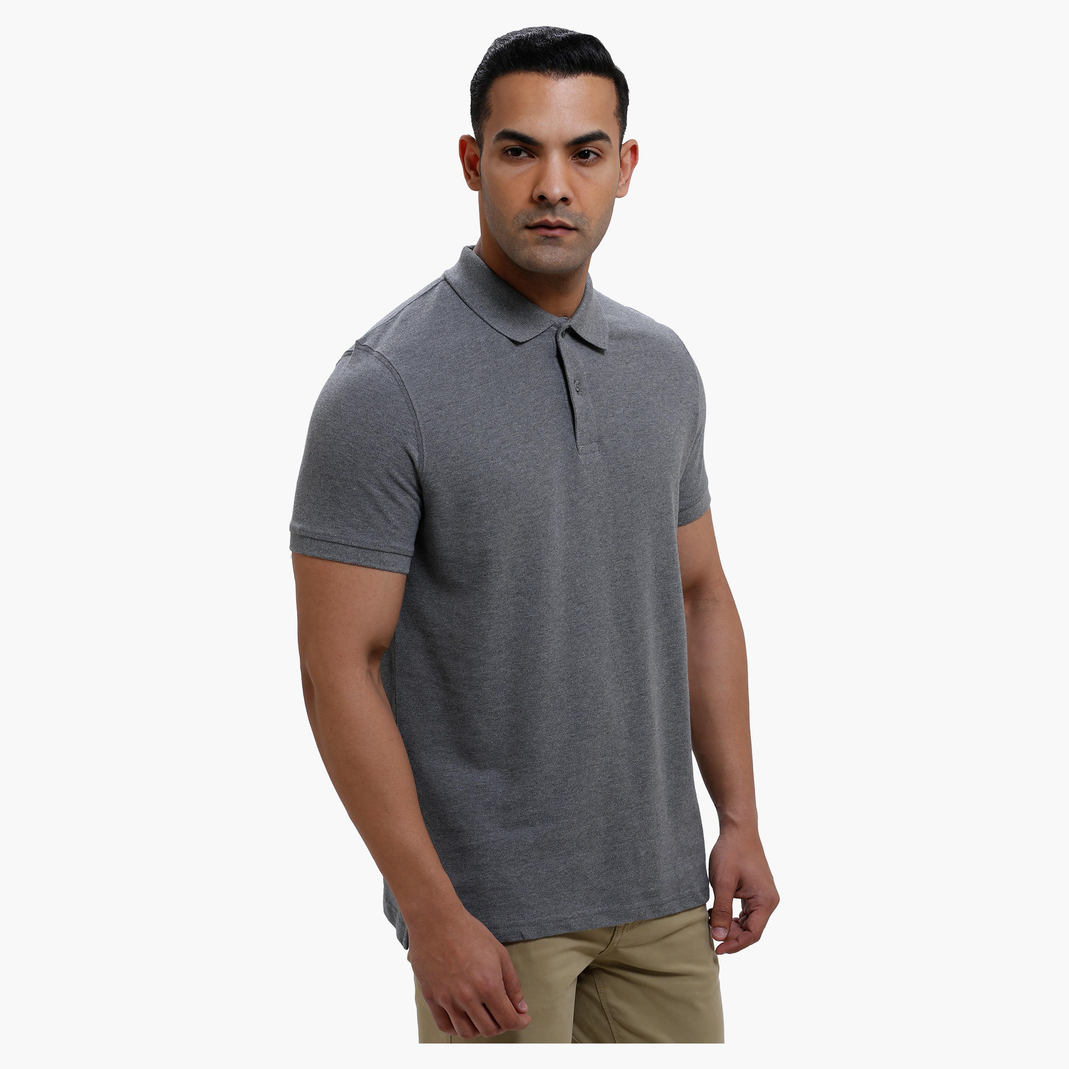 Polo Neck T-Shirt with Short Sleeves-men-clothing-tshirtsandpolos-polos-image-3