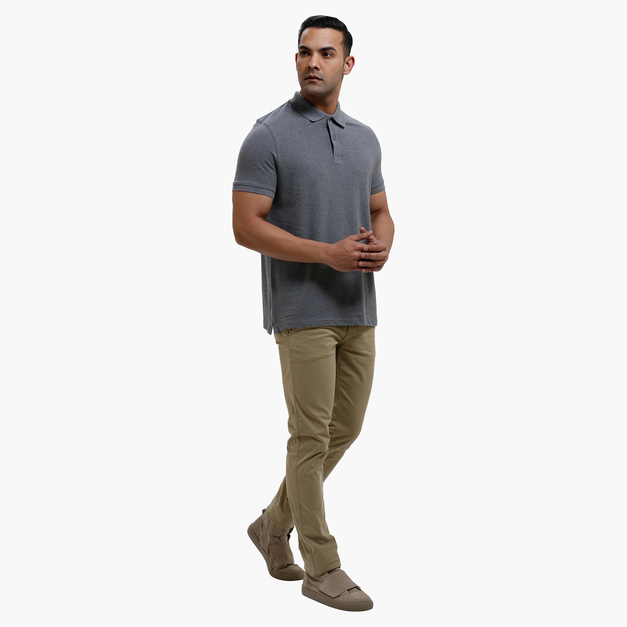 Polo Neck T-Shirt with Short Sleeves-men-clothing-tshirtsandpolos-polos-image-5