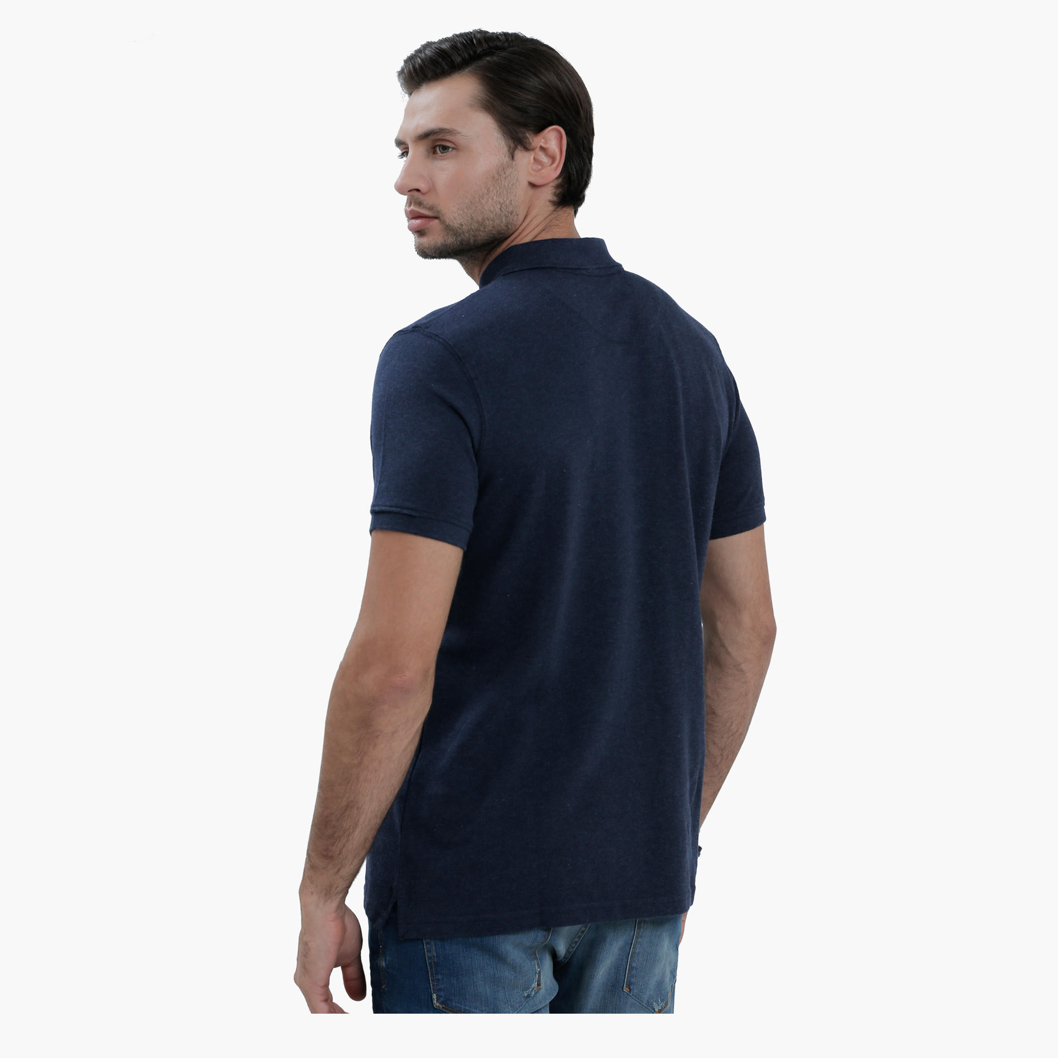 Polo Neck T-Shirt with Short Sleeves in Slim Fit-men-clothing-tshirtsandpolos-polos-image-2