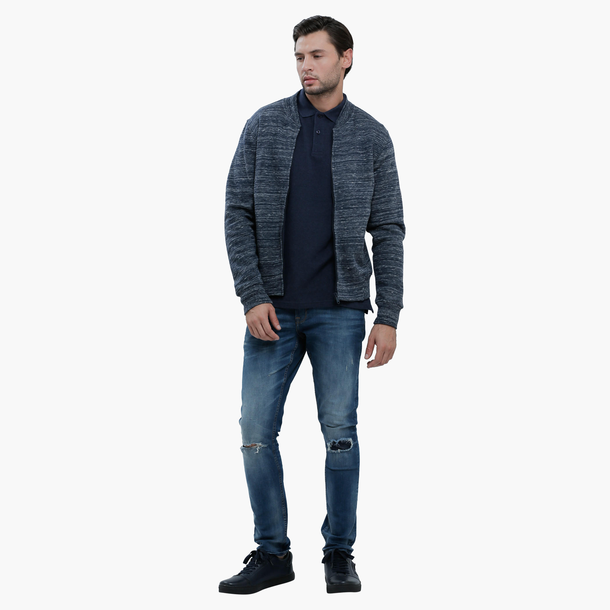 Polo Neck T-Shirt with Short Sleeves in Slim Fit-men-clothing-tshirtsandpolos-polos-image-5