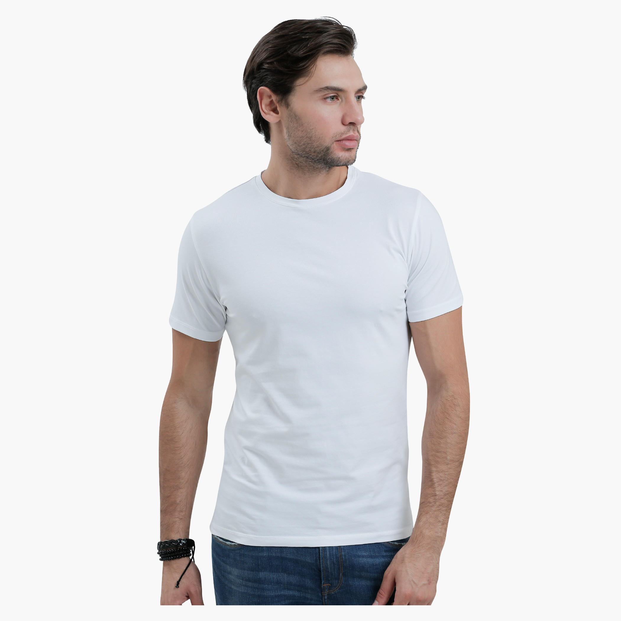 Round Neck T-Shirt with Short Sleeves in Slim Fit-men-clothing-tshirtsandpolos-tshirts-image-11